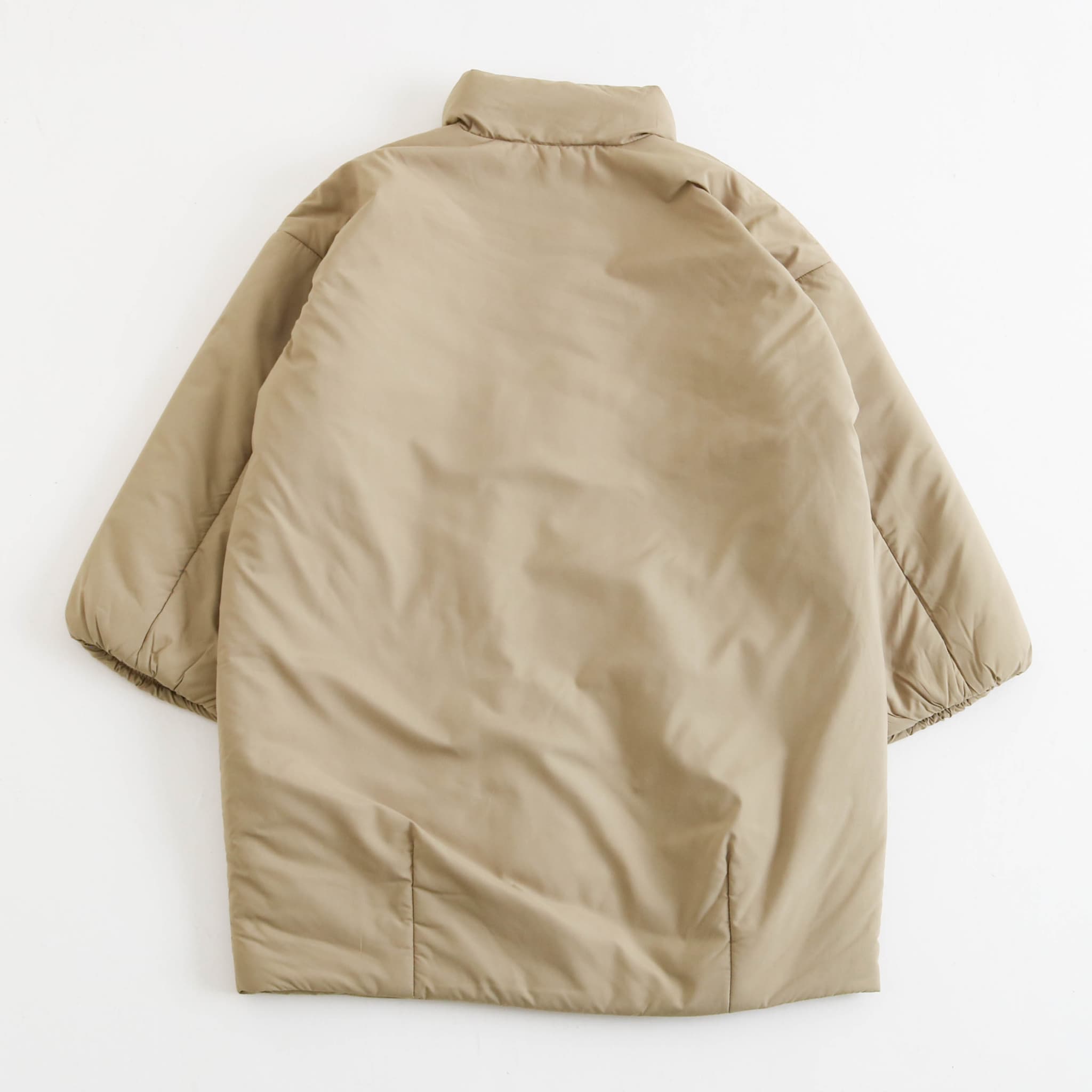 ORCIVAL オーシバル ブラッシュドタフタスタンドカラーロングブルゾン