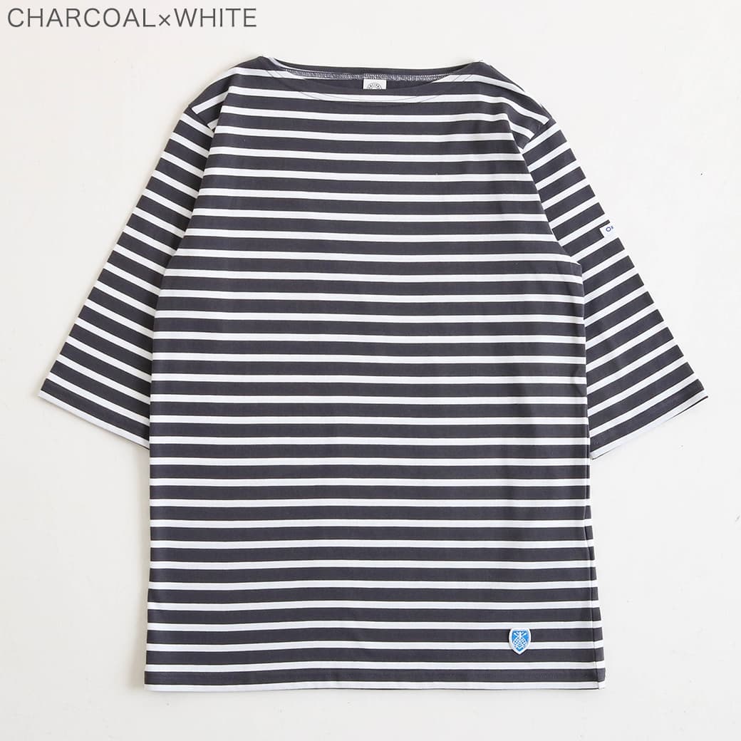 ORCIVAL オーシバル 40/2 ジャージー ボートネック ハーフ