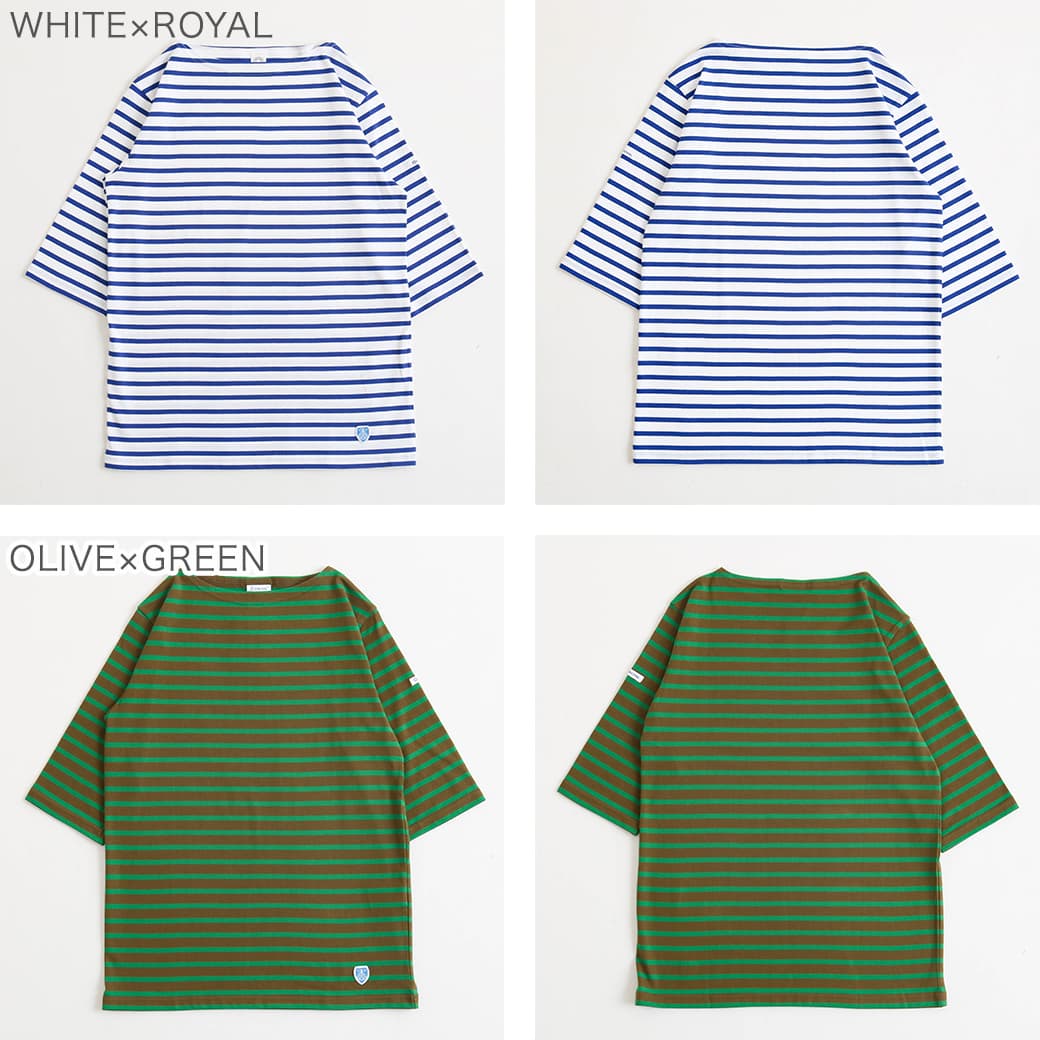 ORCIVAL オーシバル 40/2 ジャージー ボートネック ハーフスリーブ