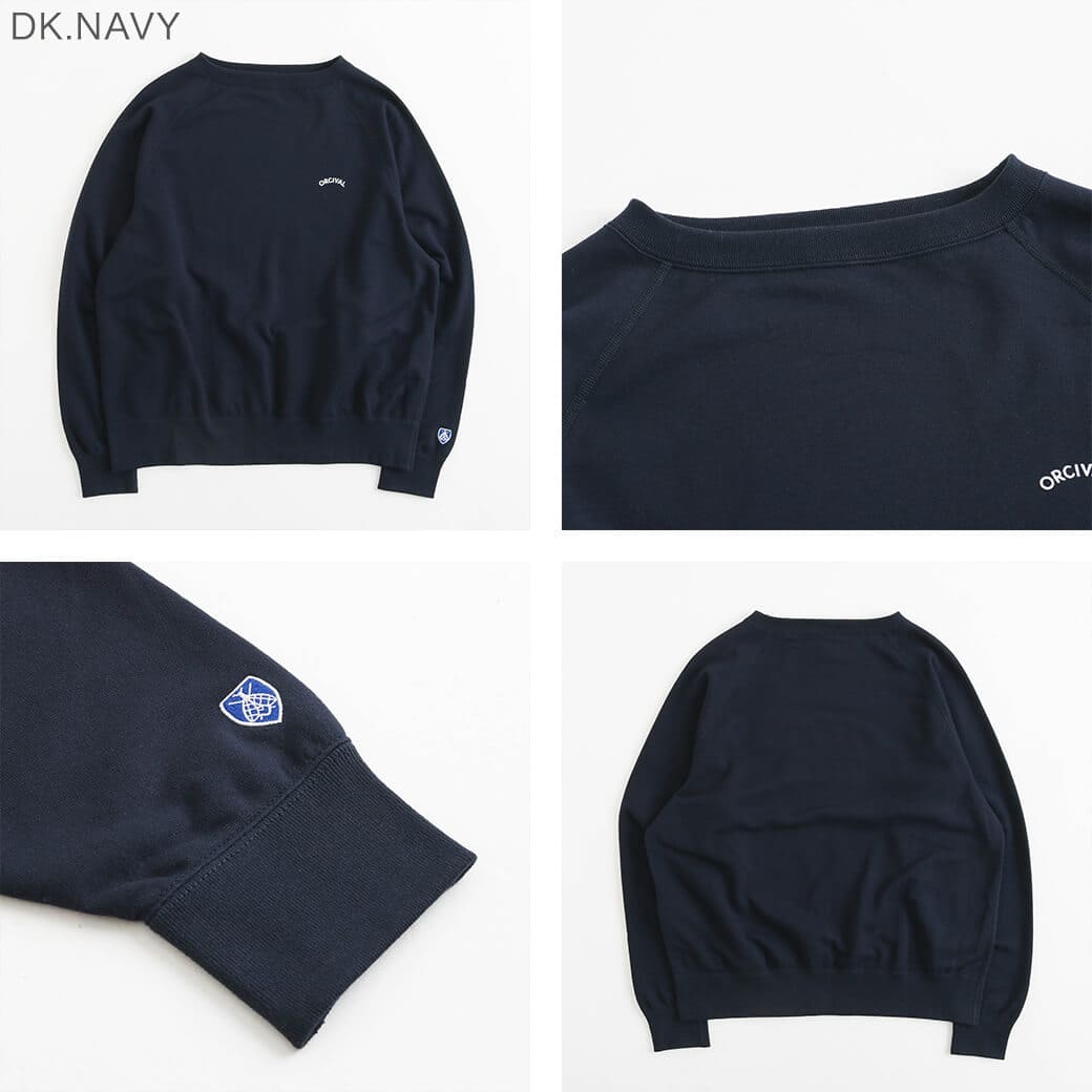 ORCIVAL オーシバル ライトフレンチテリー ボートネック スウェット