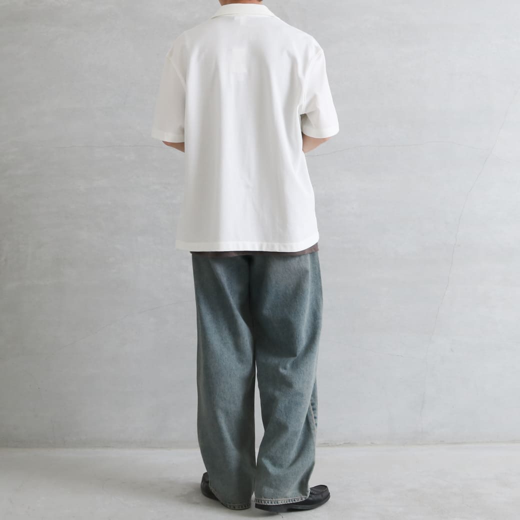 LACOSTE ラコステ 鹿の子地オープンカラーシャツ｜BORN FREE ONLINE SHOP