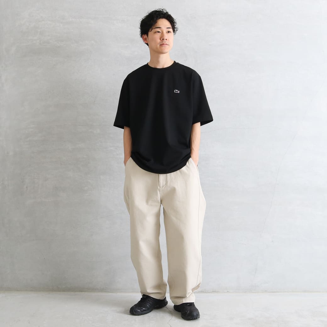 LACOSTE ラコステ ワンポイントロゴクルーネックTシャツ｜BORN FREE