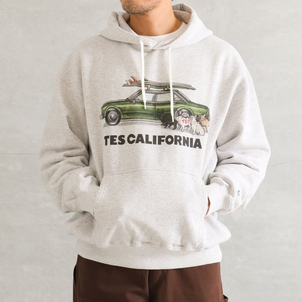 THE ENDLESS SUMMER ザ エンドレスサマー テス 4ブヒ 波追い スウェットパーカー