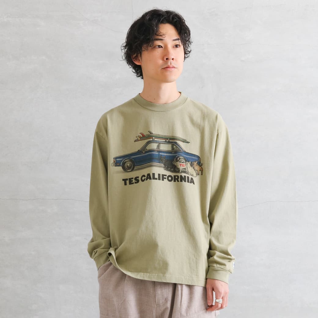 THE ENDLESS SUMMER ザ エンドレスサマー テス ブヒ チェイシング ウェーブス ロングスリーブ Tシャツ