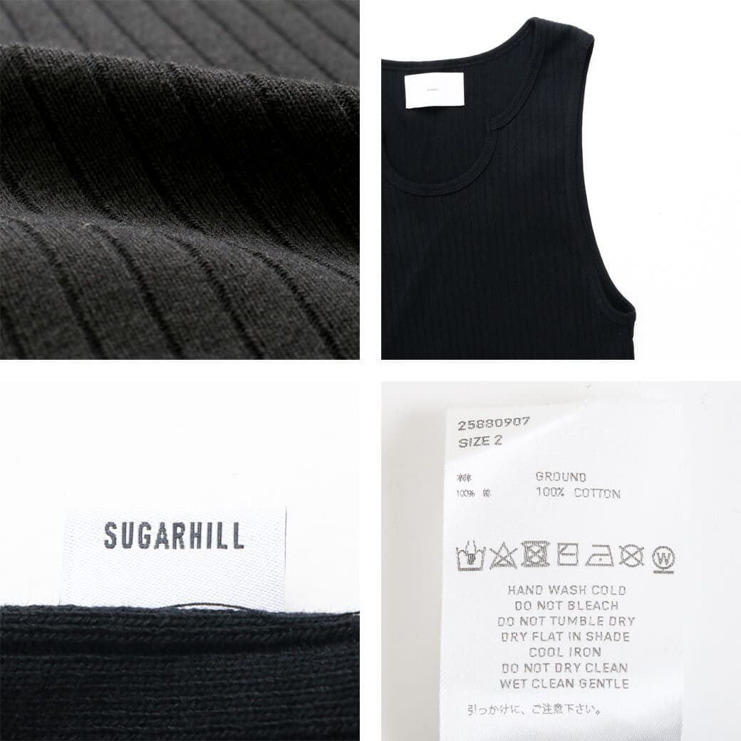 1/4まで10％OFF】SUGARHILL シュガーヒル リブ タンクトップ｜BORN