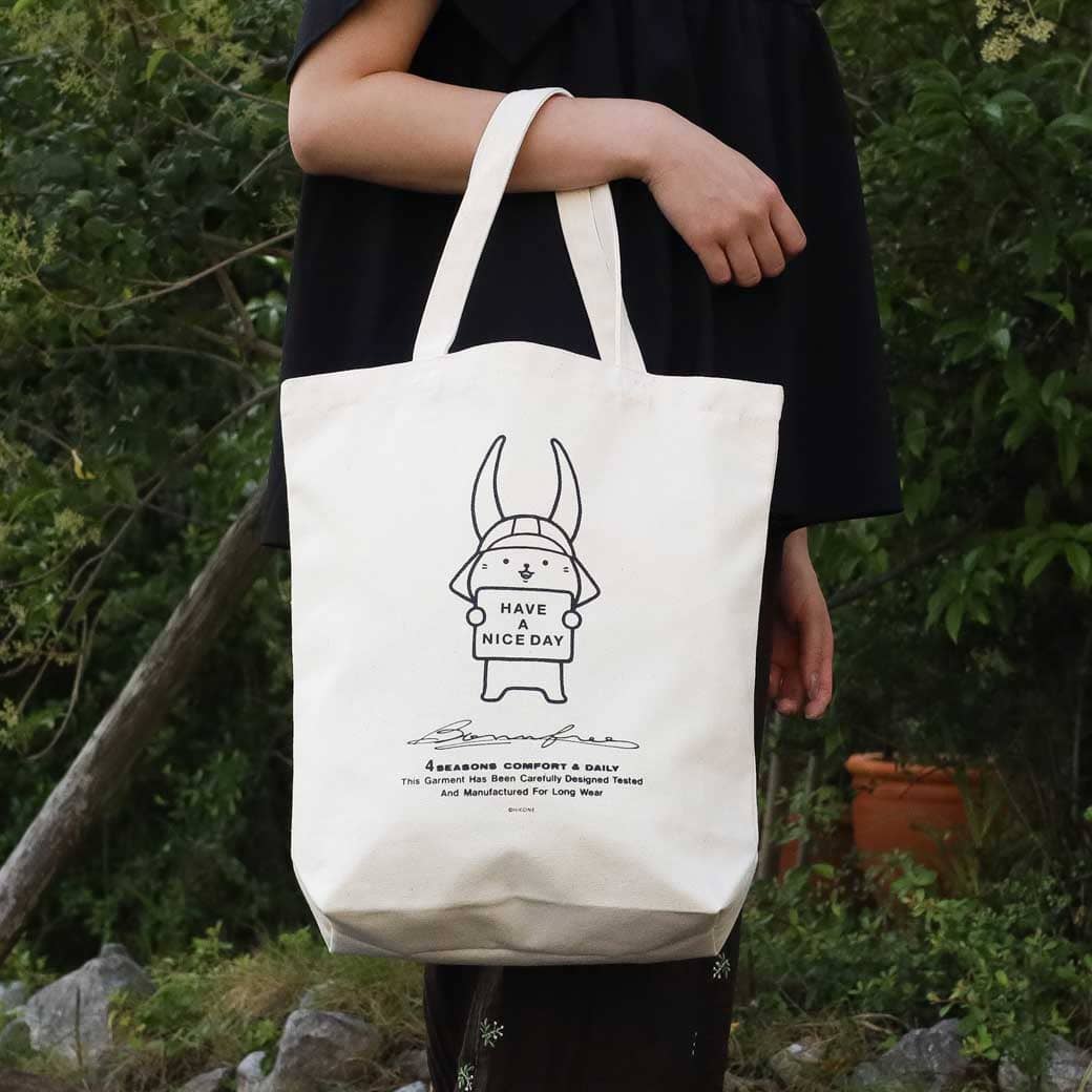 BORN FREE×ひこにゃん ひこにゃん メッセージトートバック｜BORN FREE