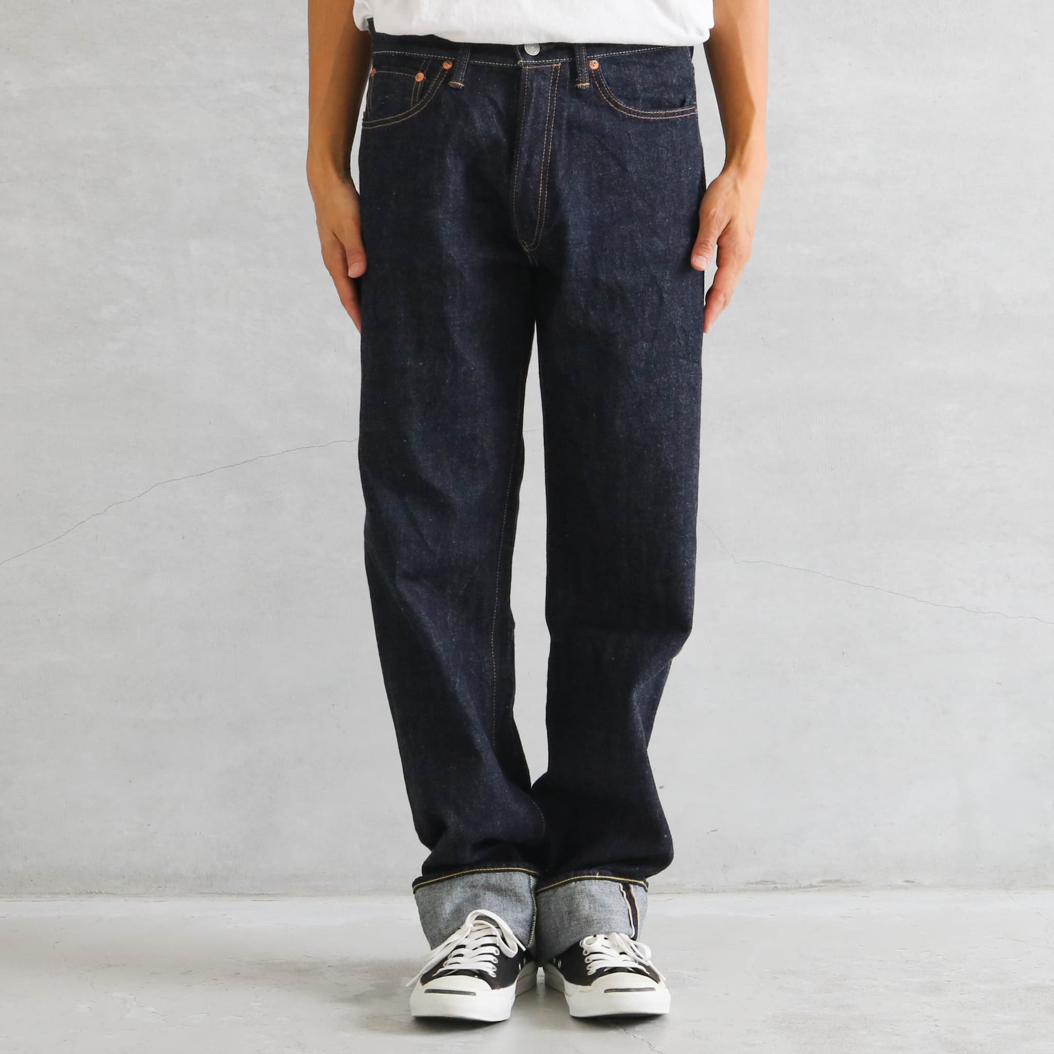 限定完売　フェローズ520W40 未洗濯 Pherrow's フェローズ スターチドウォッシュストレートジーンズ｜BORN