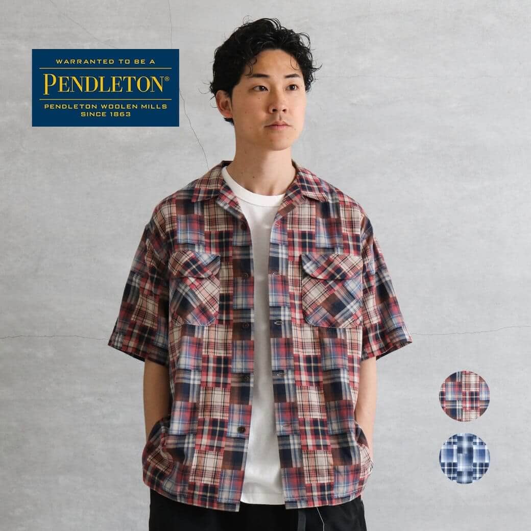 PENDLETON ペンドルトン オープンカラー チェック S/Sシャツ｜BORN