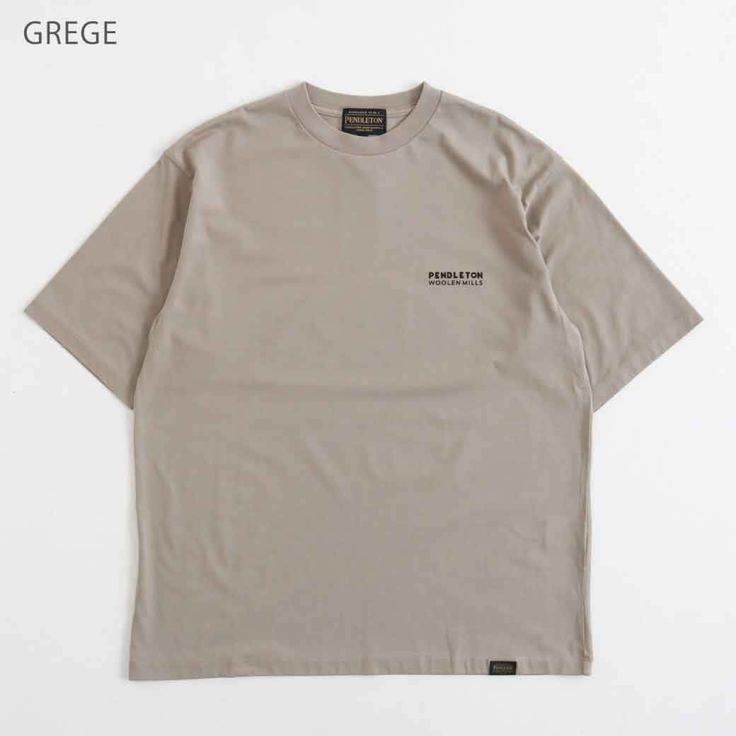 PENDLETON ペンドルトン バックプリント・プレーティング天竺Tシャツ