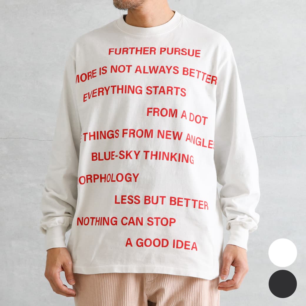 KURO クロ ラウンド シェイプ ダイ ロングスリーブ Tシャツ｜BORN FREE