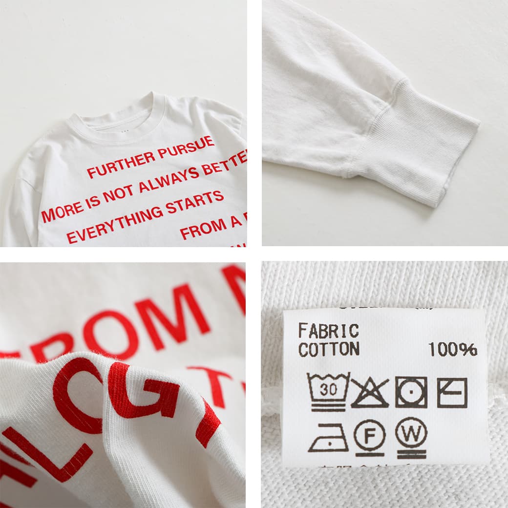 KURO クロ ラウンド シェイプ ダイ ロングスリーブ Tシャツ｜BORN FREE
