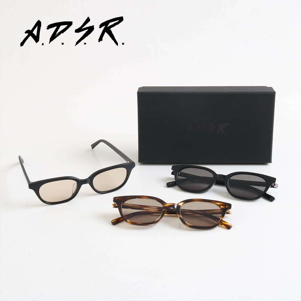 小物 ADSR CARIBRE 01 Lt.brown A.D.S.R. CALIBRE カリブ 01(b) Shiny Black - Lt.Brown Flat