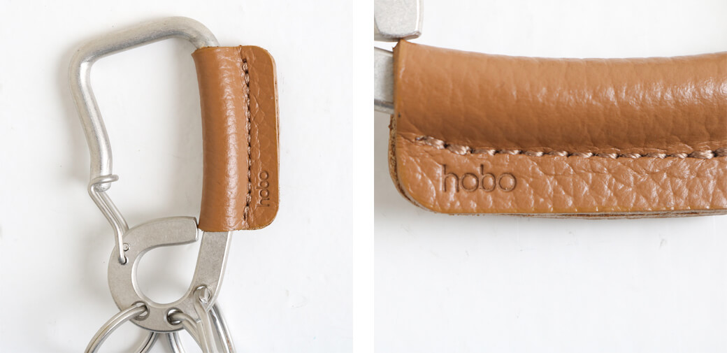 【なる】HOBO(ホーボー) オイルドカウレザー製キーリング　新品　未使用 楽天市場】ホーボー カラビナキーリングマットブラスwith