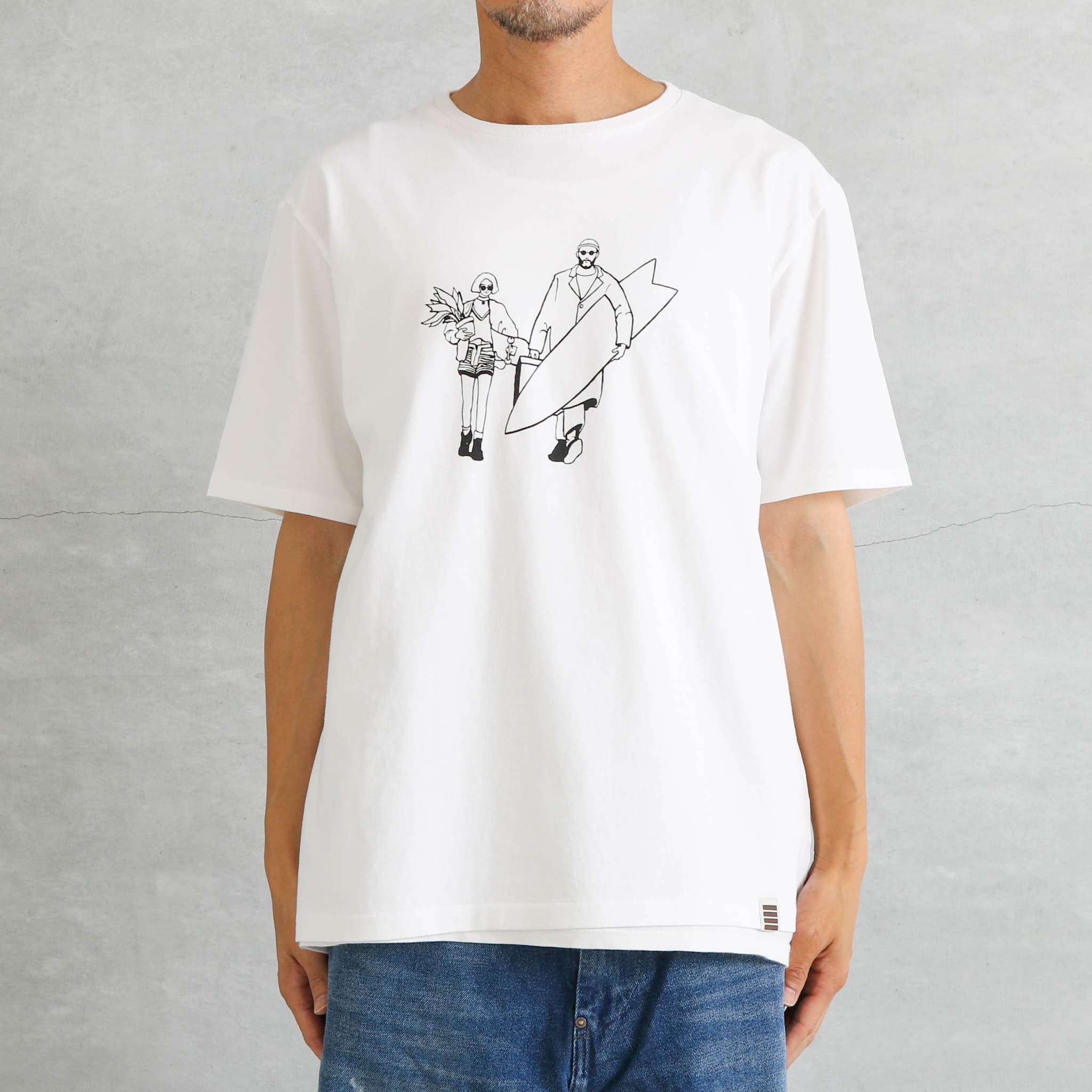 Jump One ホワイトパープルTシャツ Fサイズ ILL ONE EIGHTY イルワンエイティー サーフアンドスケート