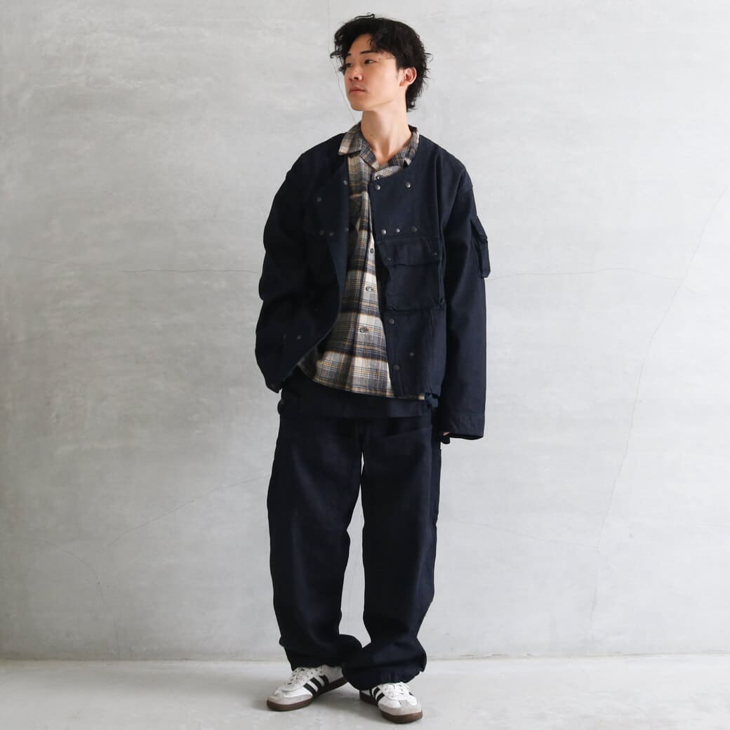 「MODMNT」COLLARLESS JKT カラーレスジャケット / Mサイズ COLLARLESS JKT