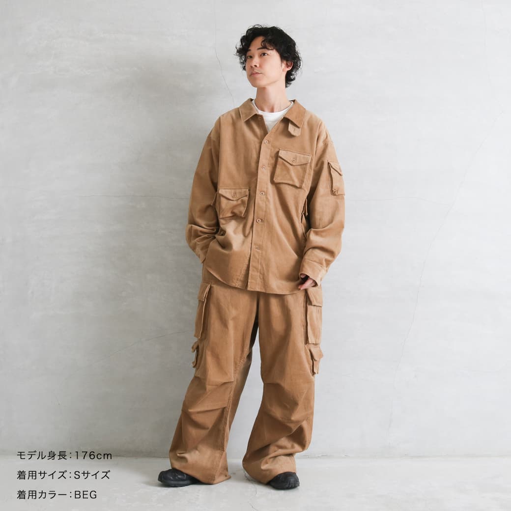MODMNT モドメント コーデュロイ ユーティリティー CPO シャツ｜BORN