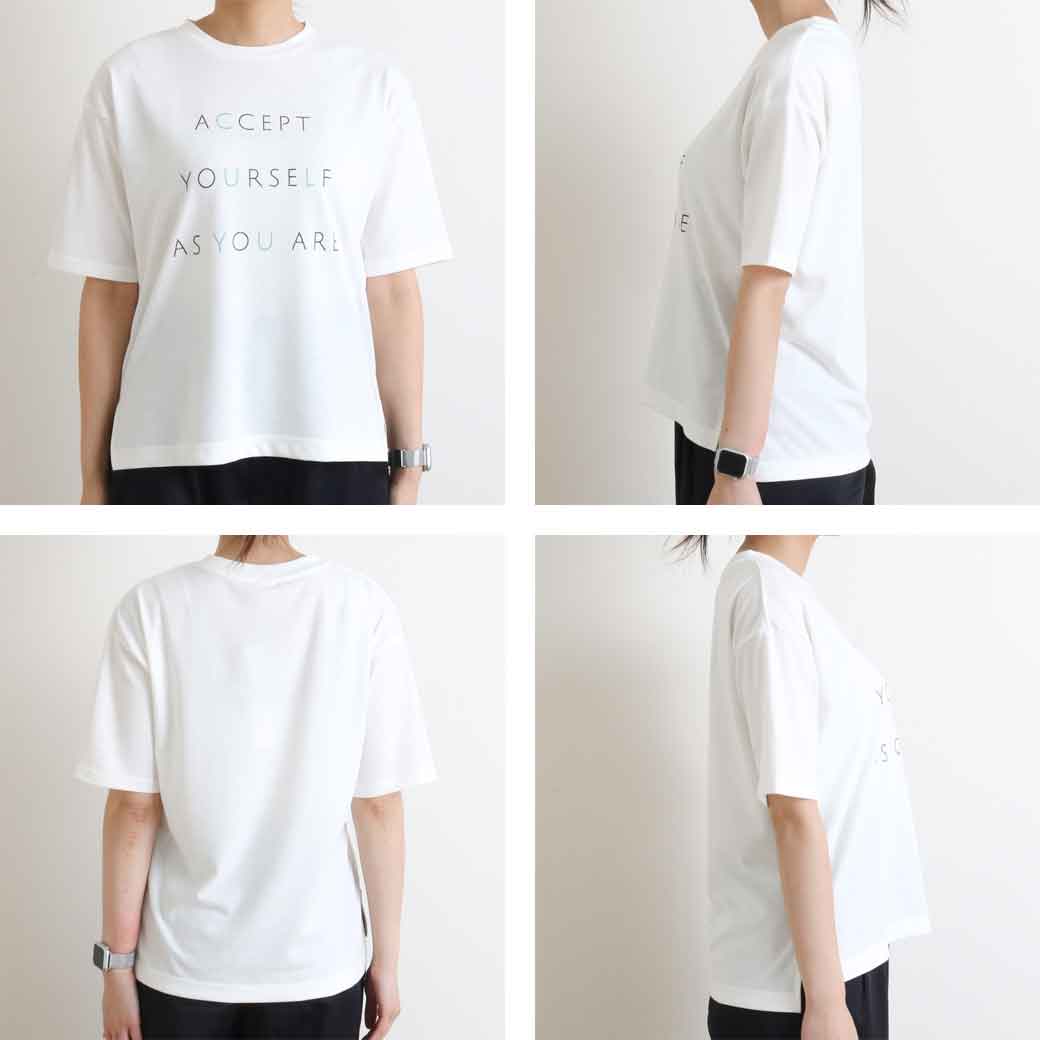 1/4まで10％OFF】LILASIC リラシク レタープリントTシャツ｜BORN FREE