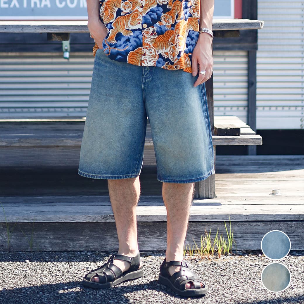 wrangler ラングラー ルーズフィットデニムショーツ｜BORN FREE