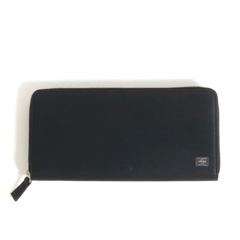 極美品 PORTER ポーター カレント ラウンドファスナー 長財布 ブラック