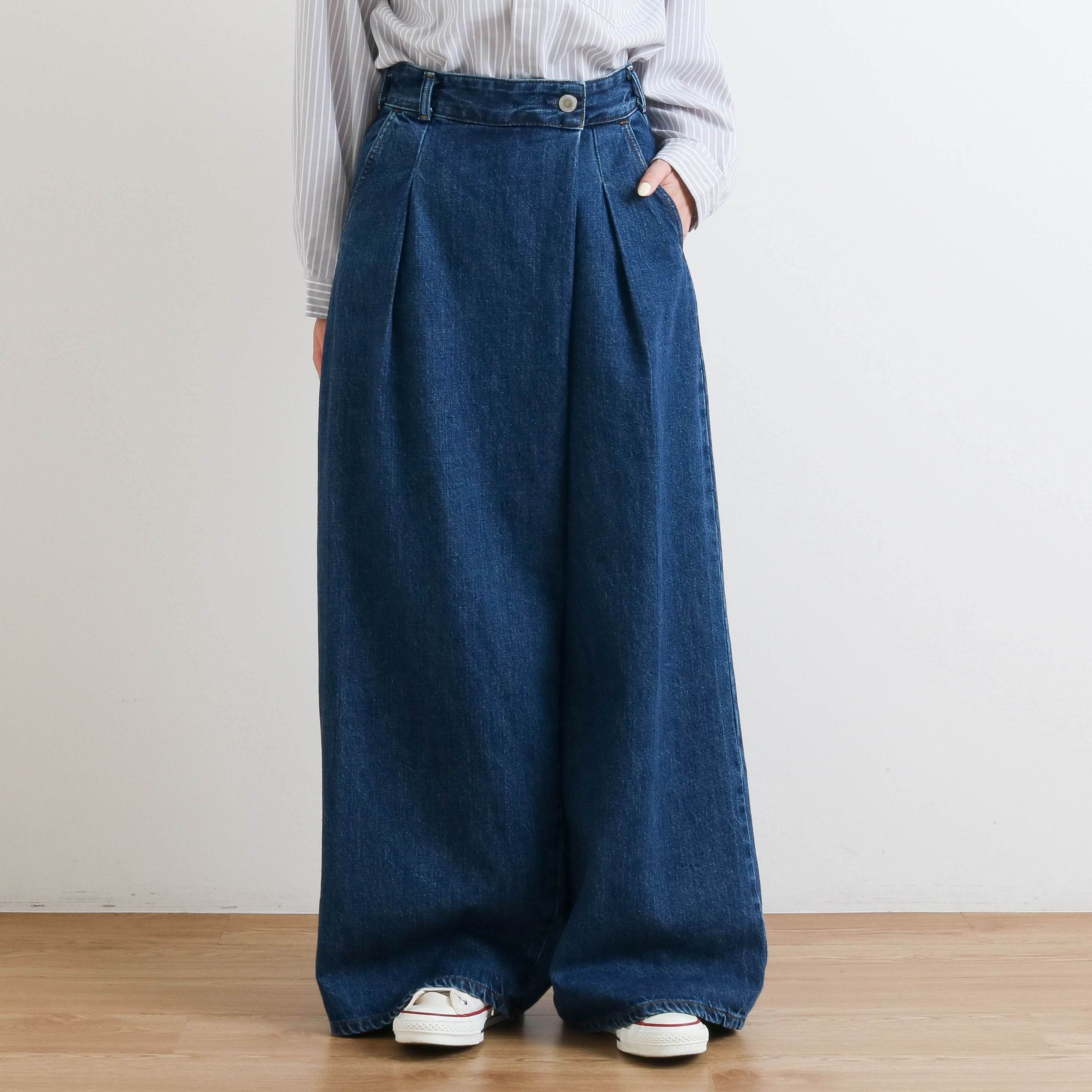 SOMETING サムシング アトリエサムシング ラップワイドパンツ