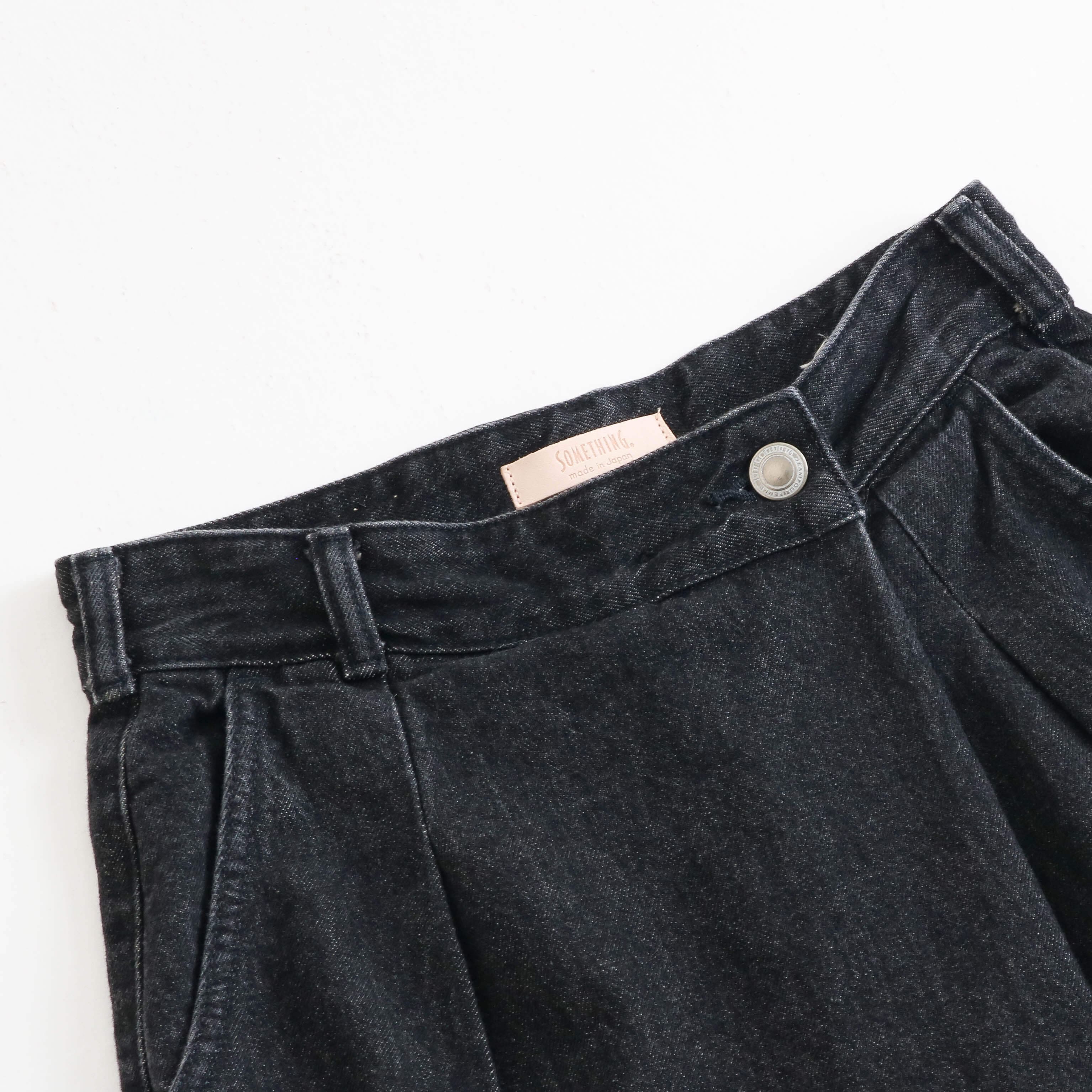 SOMETHING サムシング アトリエサムシング ラップワイドパンツ｜BORN