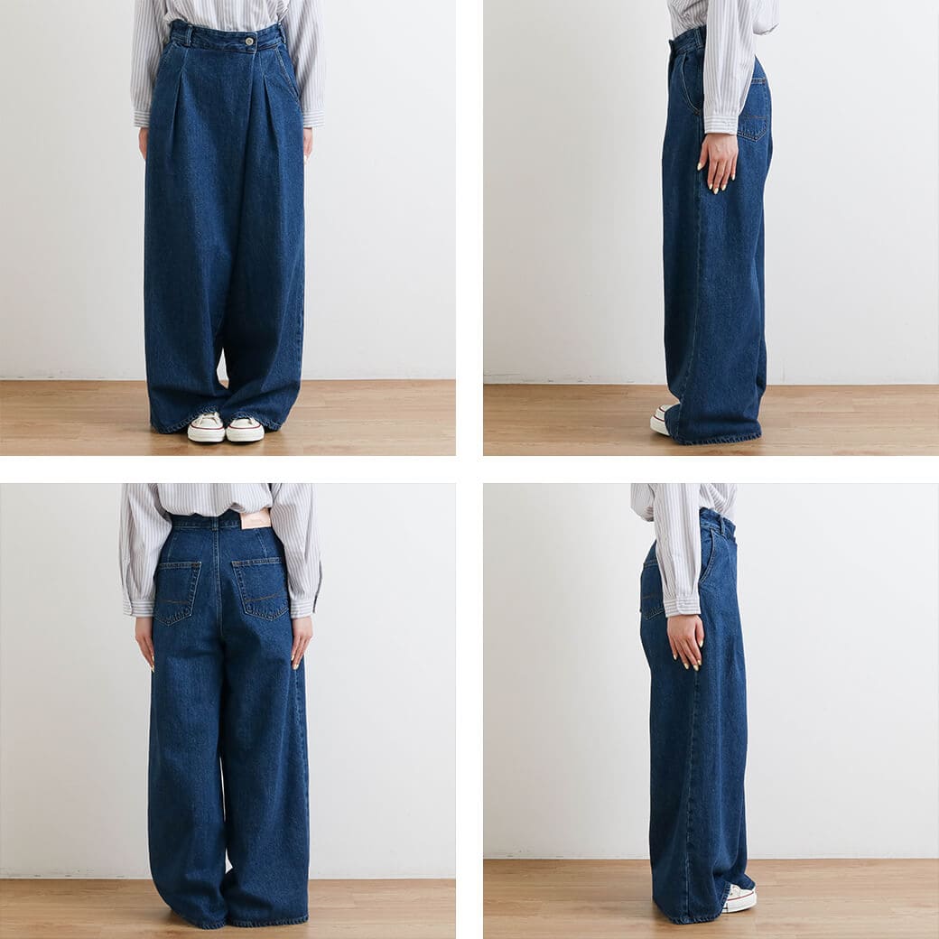 SOMETHING サムシング アトリエサムシング ラップワイドパンツ｜BORN