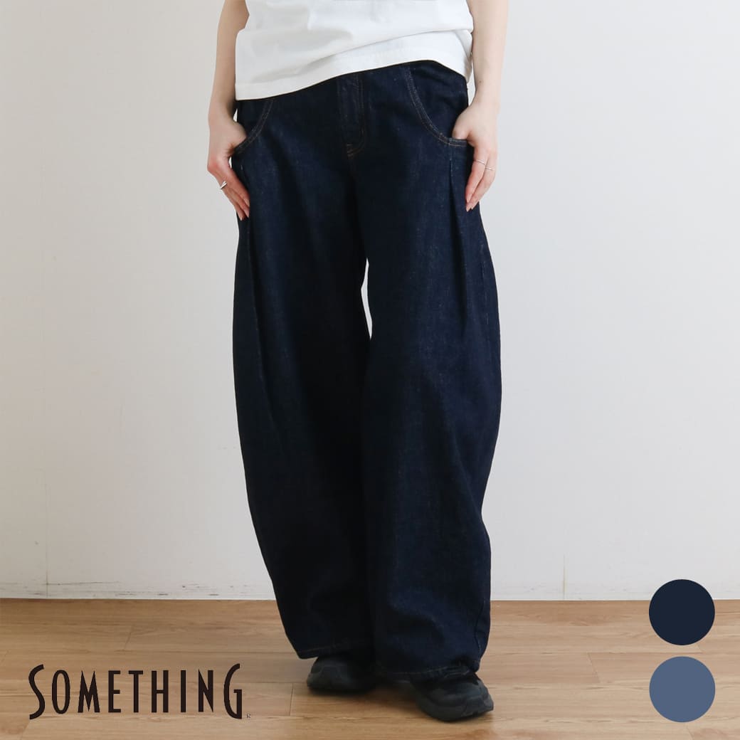 SOMETHING サムシング ダブルベルトワイドパンツ｜BORN FREE ONLINE SHOP