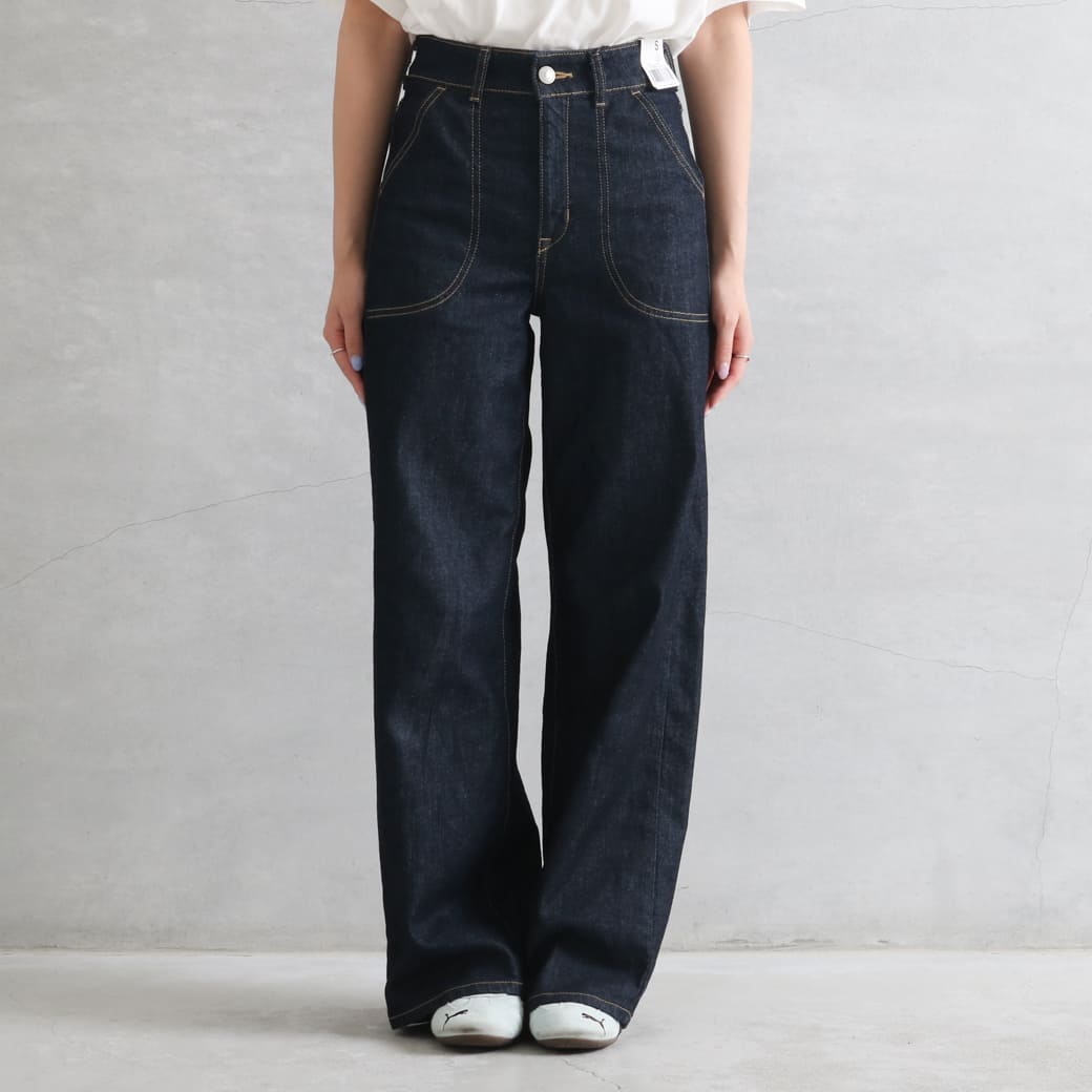 SOMETHING サムシング LISAレースアップワイドデニムパンツ｜BORN FREE