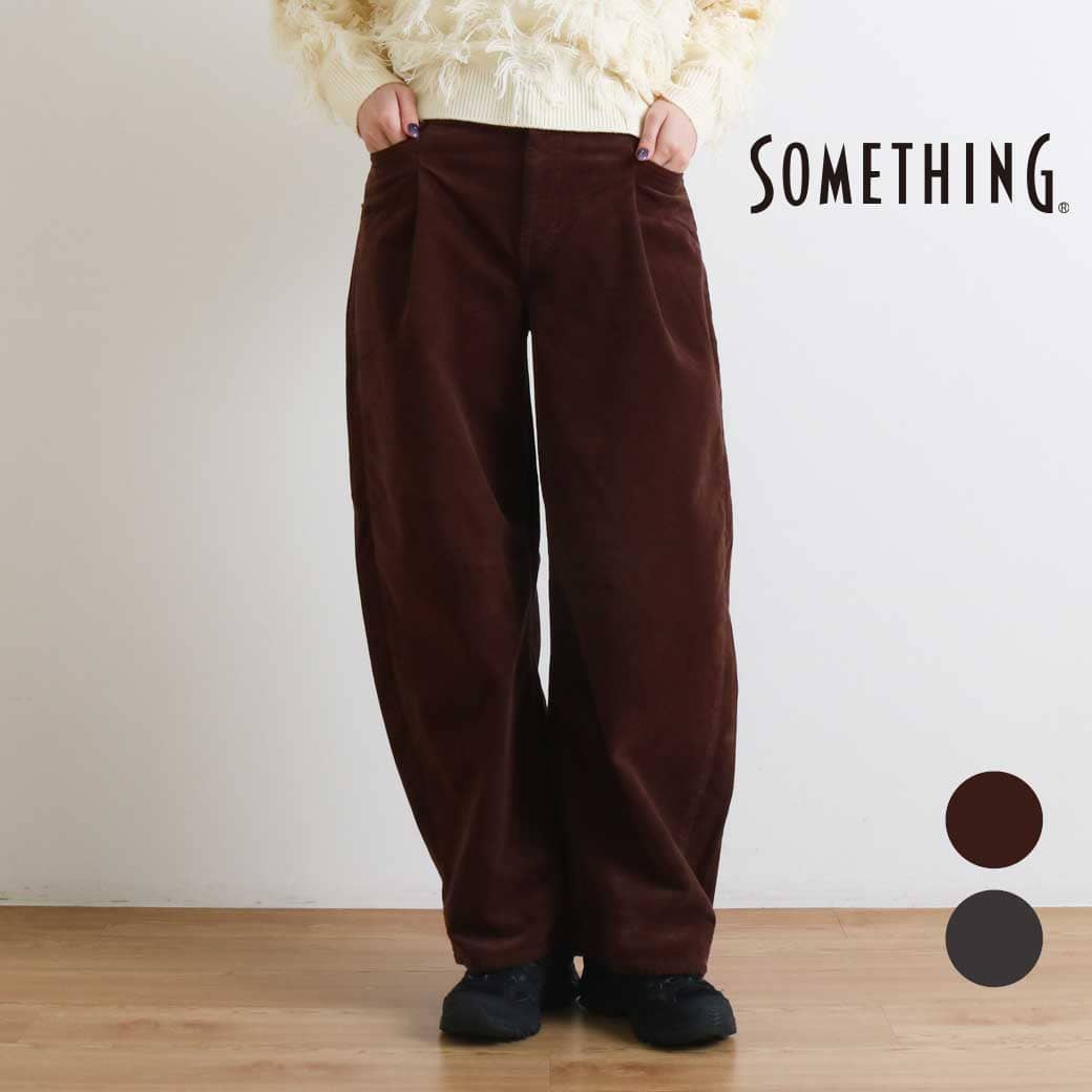 SOMETHING サムシング HANAタックカーブデニムパンツ｜BORN FREE