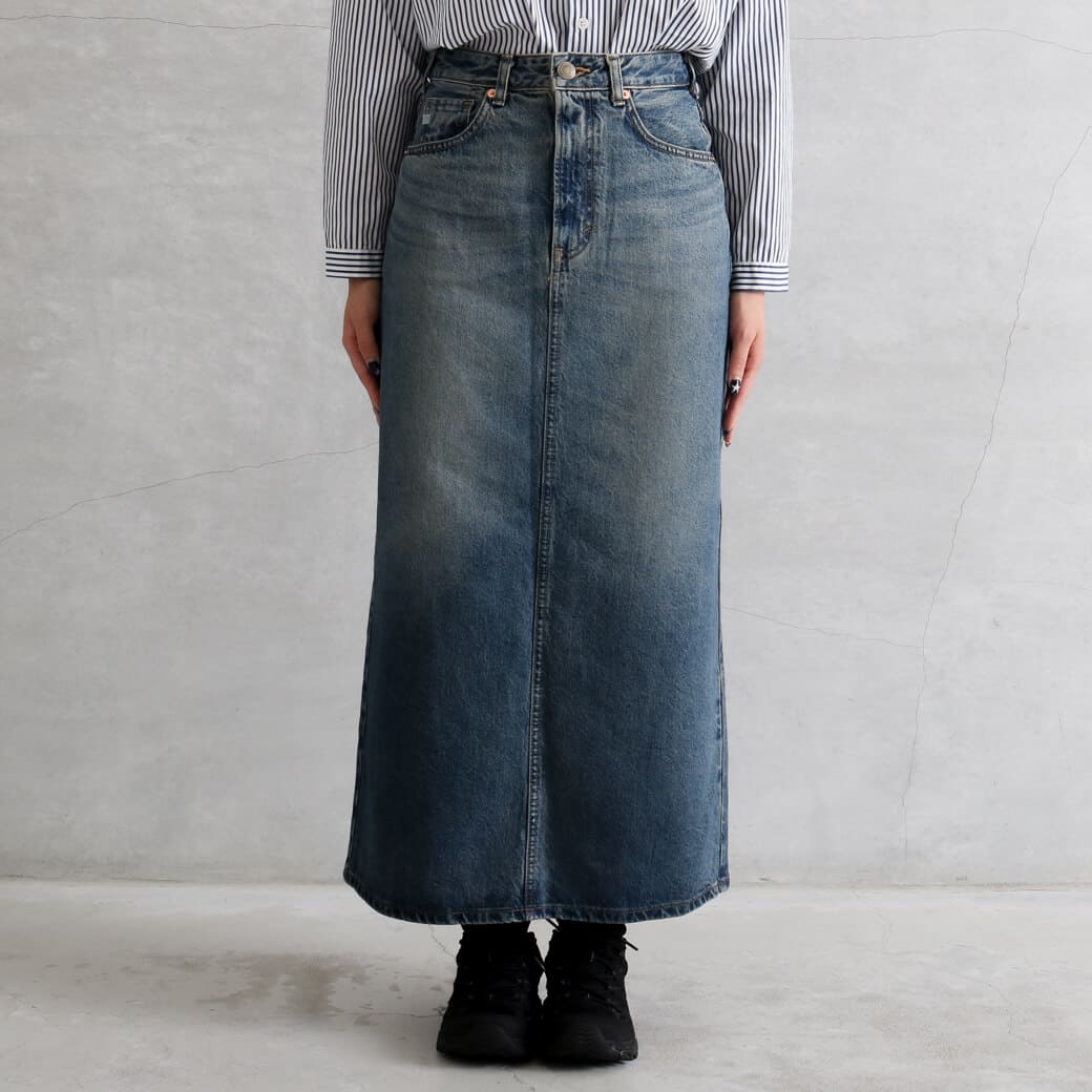 SOMETHING サムシング ヴィンテージ ロング デニム スカート