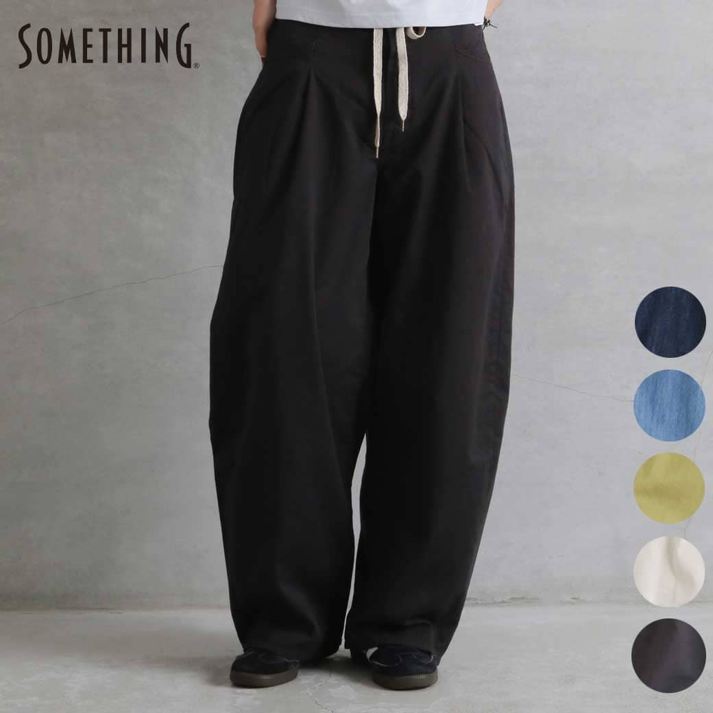 SOMETHING サムシング タックカーブデニムパンツ｜BORN FREE ONLINE SHOP