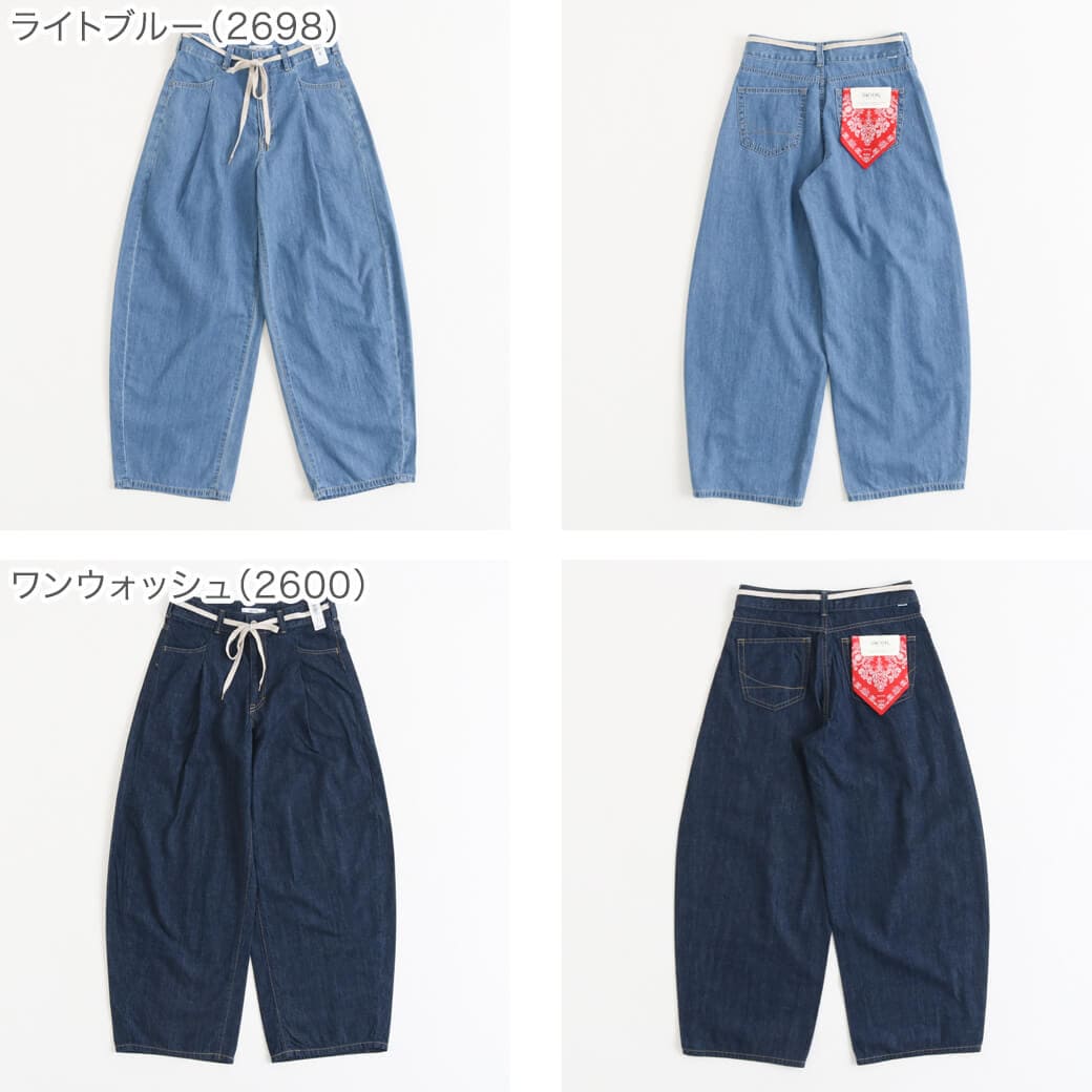 SOMETHING サムシング タックカーブデニムパンツ｜BORN FREE ONLINE SHOP