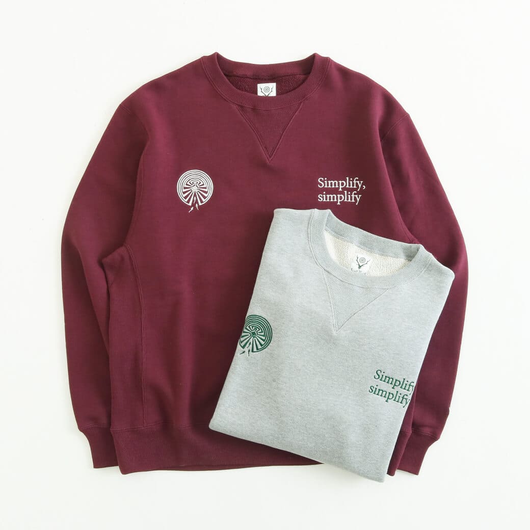 South2 West8 サウスツーウエストエイト エンブレム クルーネック