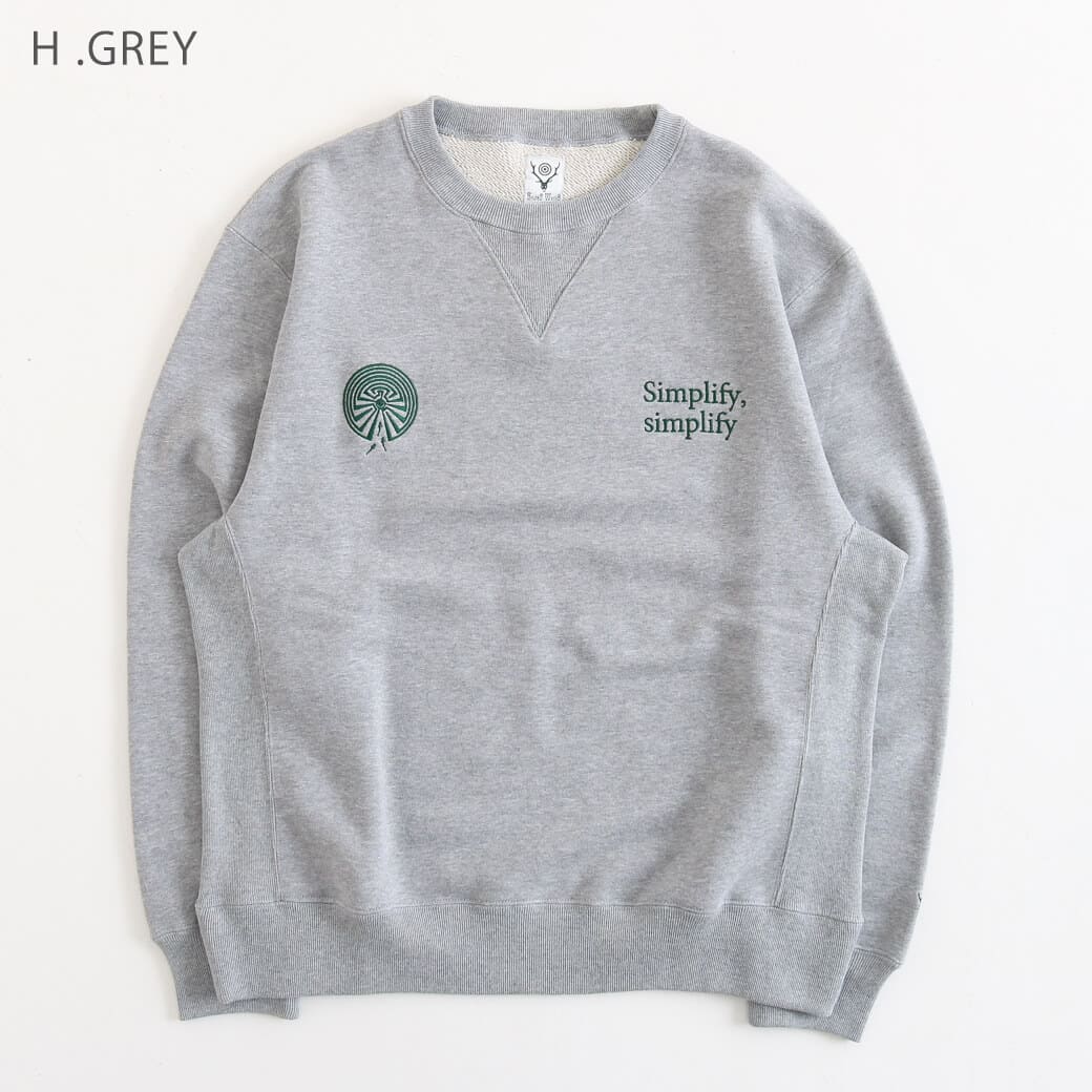 South2 West8 サウスツーウエストエイト エンブレム クルーネック