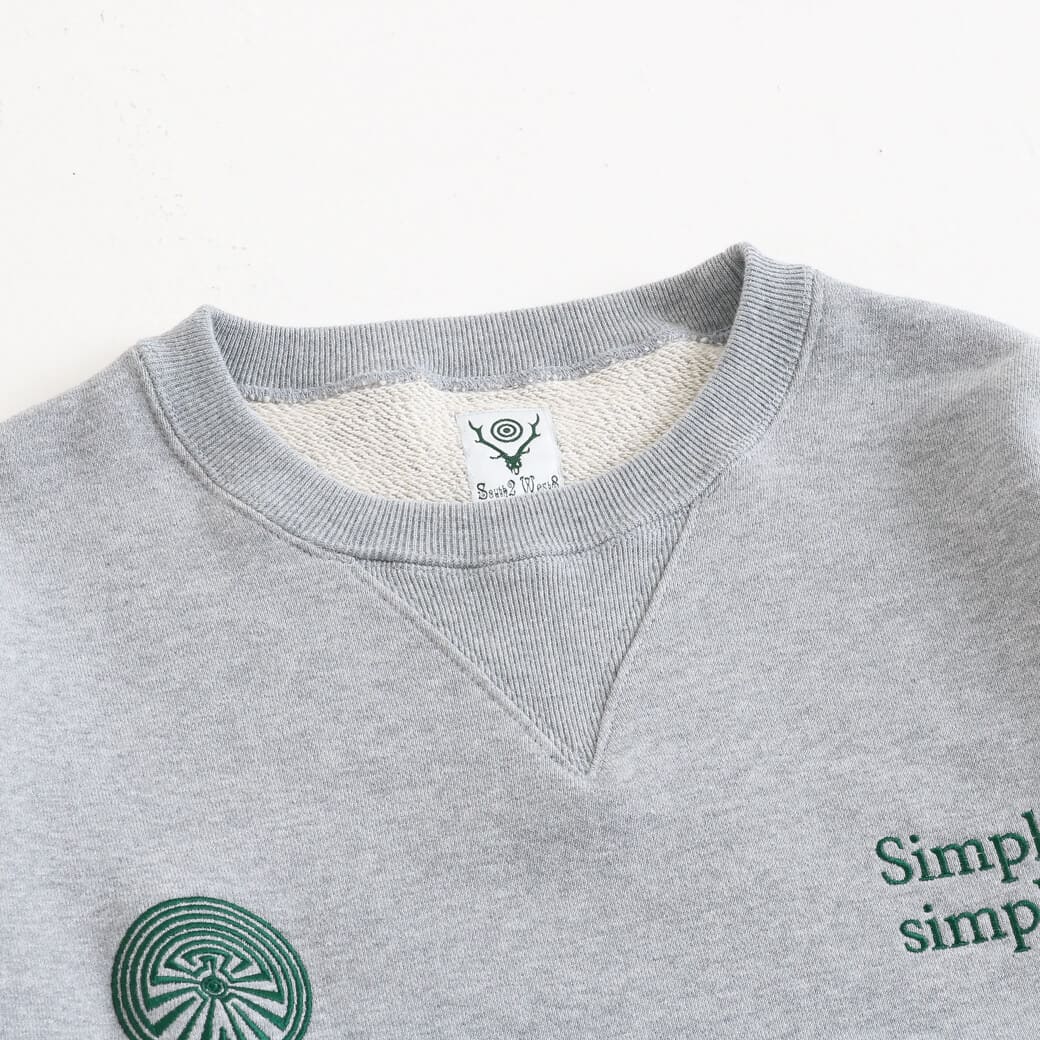 South2 West8 サウスツーウエストエイト エンブレム クルーネック