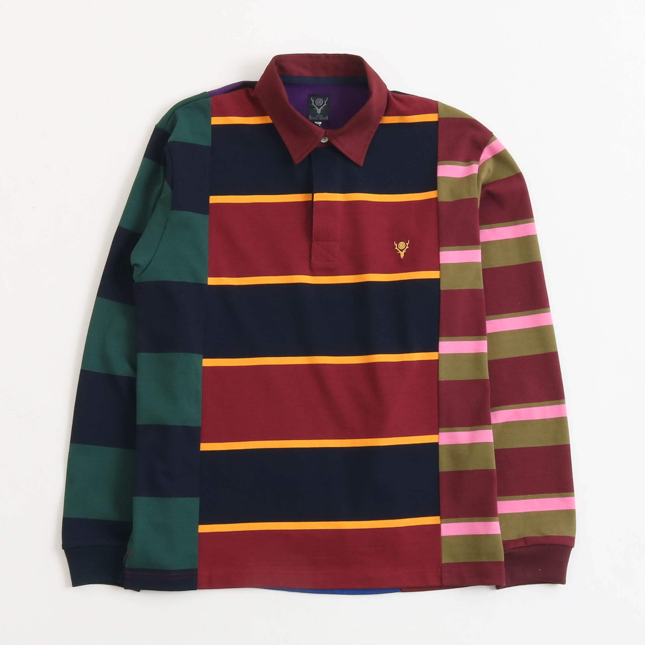 Canterbury ラガーシャツ S クレイジーパターン 好配色 カンタベリー CANTERBURY カンタベリー クレイジーパターン ラガーシャツ