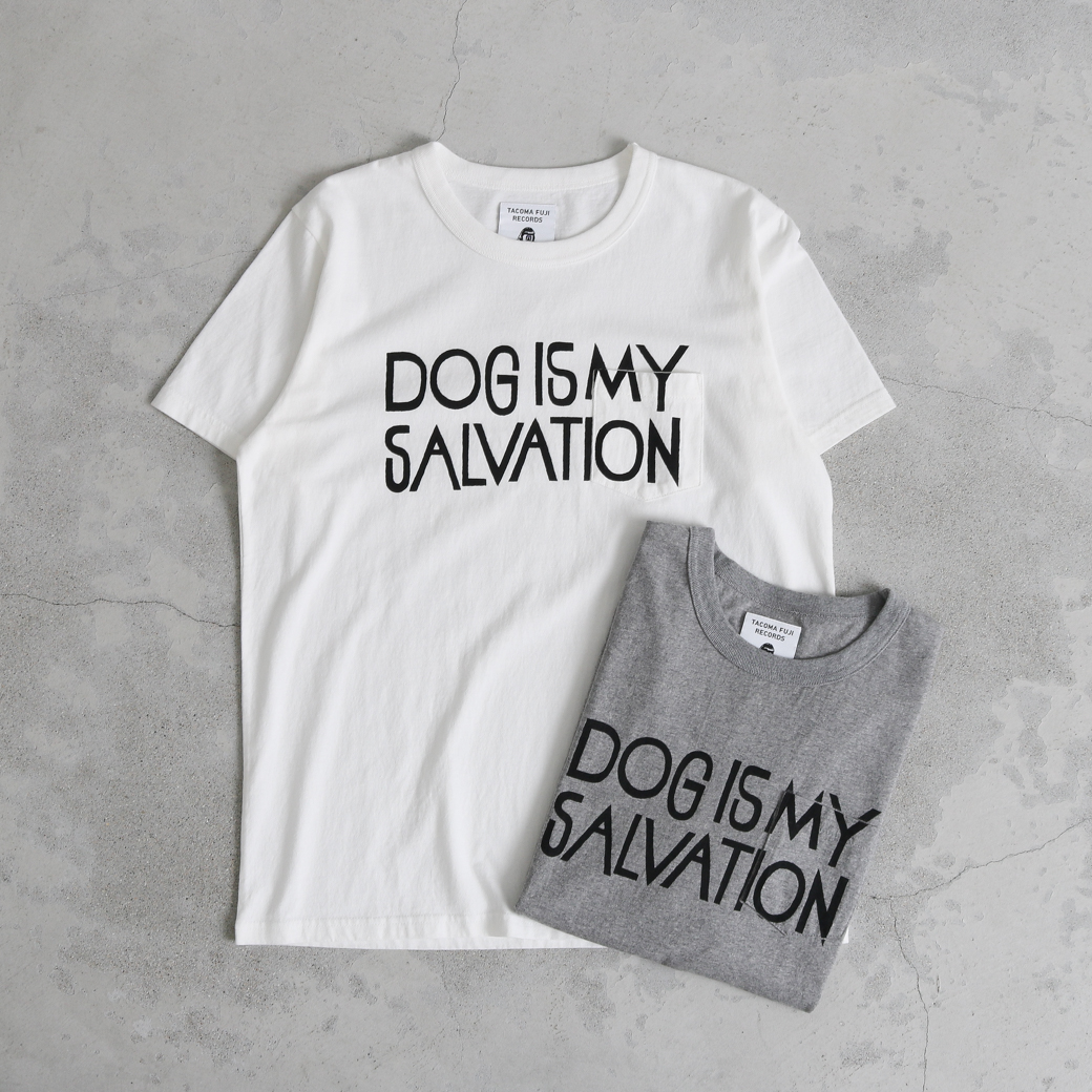 TACOMA FUJI RECORDS タコマフジレコード DOG IS MY SALVATION Pocket Tee designed by Yachiyo Katsuyama
