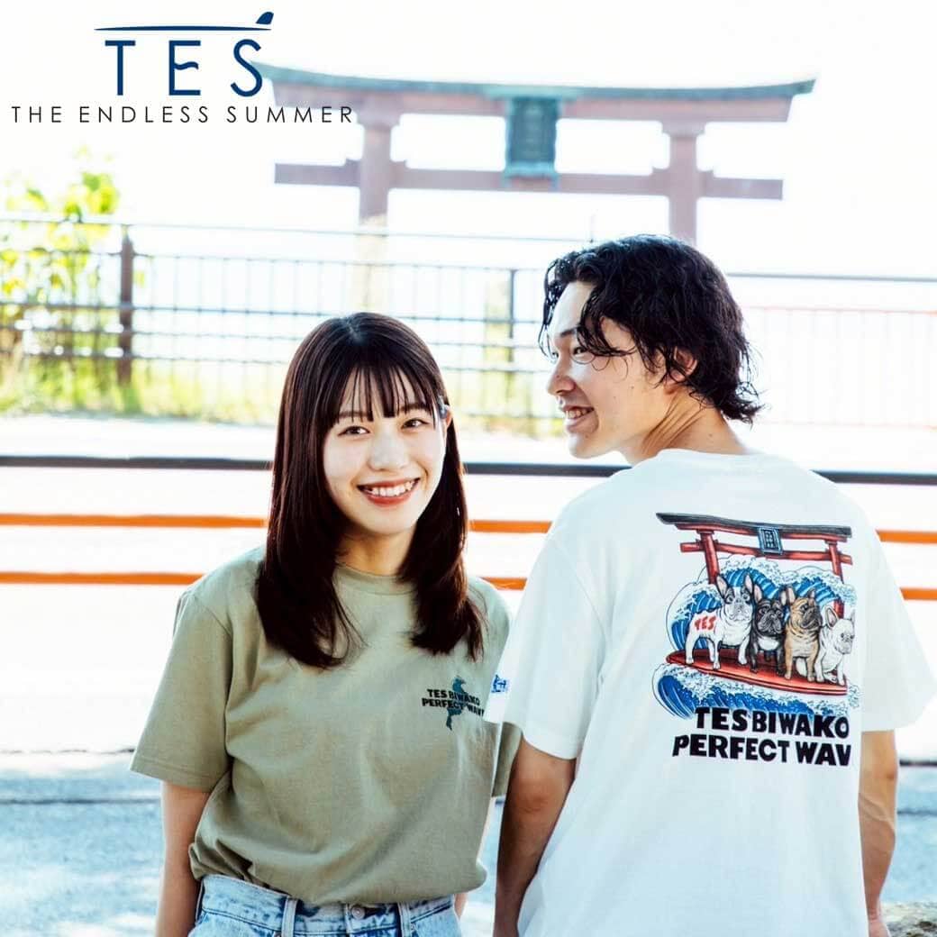 THE ENDLESS SUMMER ザ・エンドレスサマー TES BF BIWAKO TEE 白