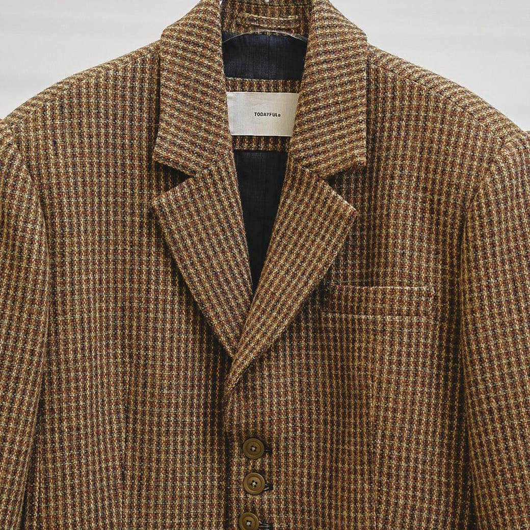 TODAYFUL トゥデイフル ウール100% チェックジャケット｜BORN FREE