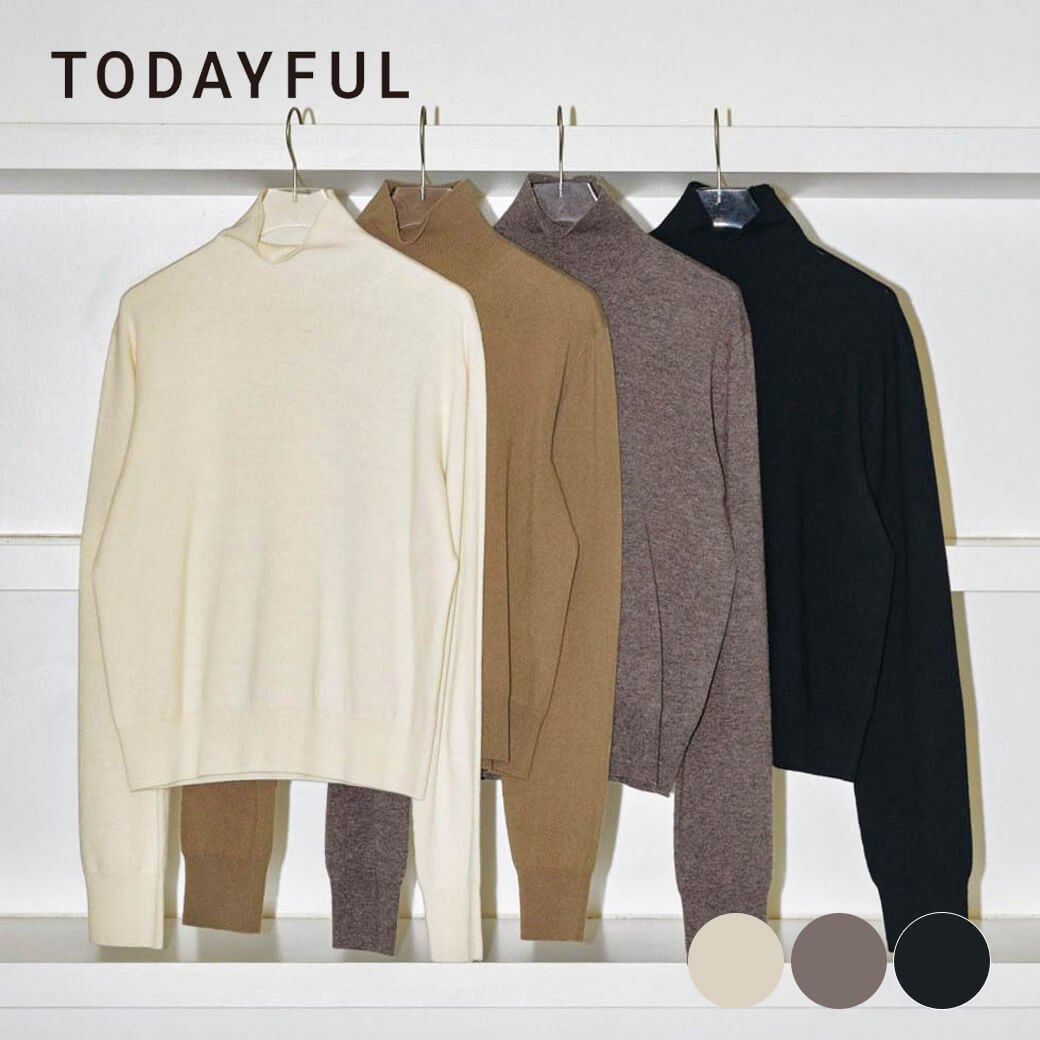 Wool Cashmere Turtle Knit トゥデイフル Wool Cashmere Turtle Knit（ニット）｜TODAYFUL（トゥデイフル
