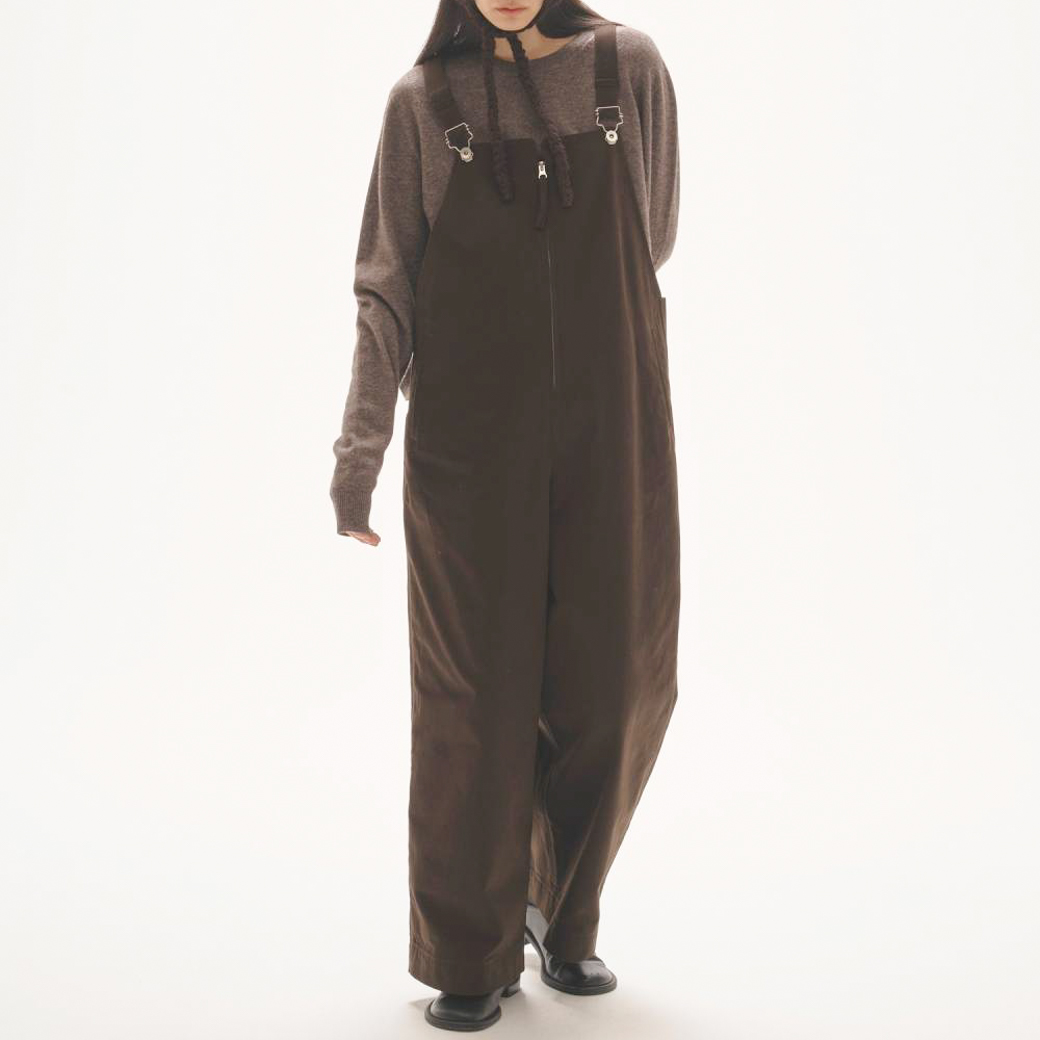 TODAYFUL トゥデイフル フロントジップツイルサロペット