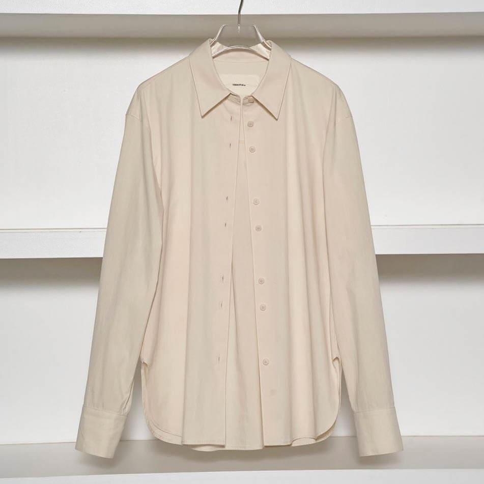 美品 24AW トゥデイフル シャンブレーポケットシャツ sco-sc241s01-1.jpg