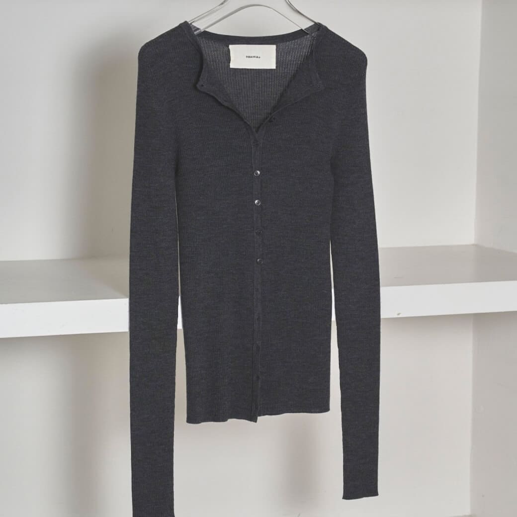 TODAYFUL トゥデイフル シルクウール ニット カーディガン｜BORN