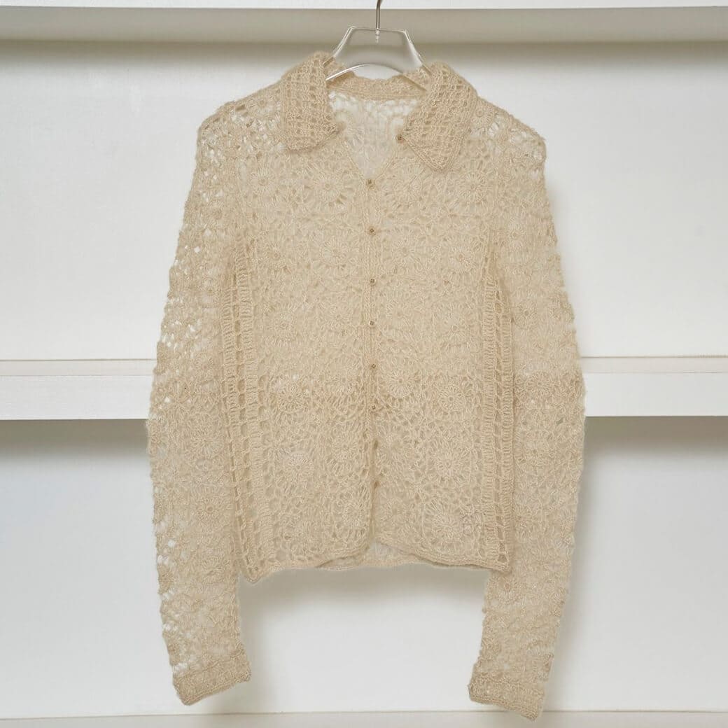 TODAYFUL トゥデイフルモヘア クロシェ ニットシャツ｜BORN FREE