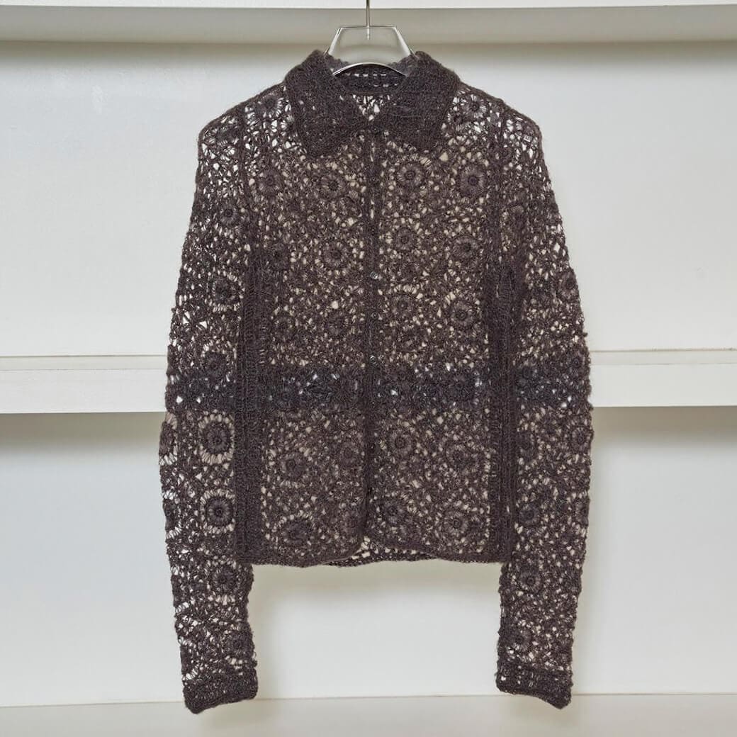 TODAYFUL トゥデイフルモヘア クロシェ ニットシャツ｜BORN FREE
