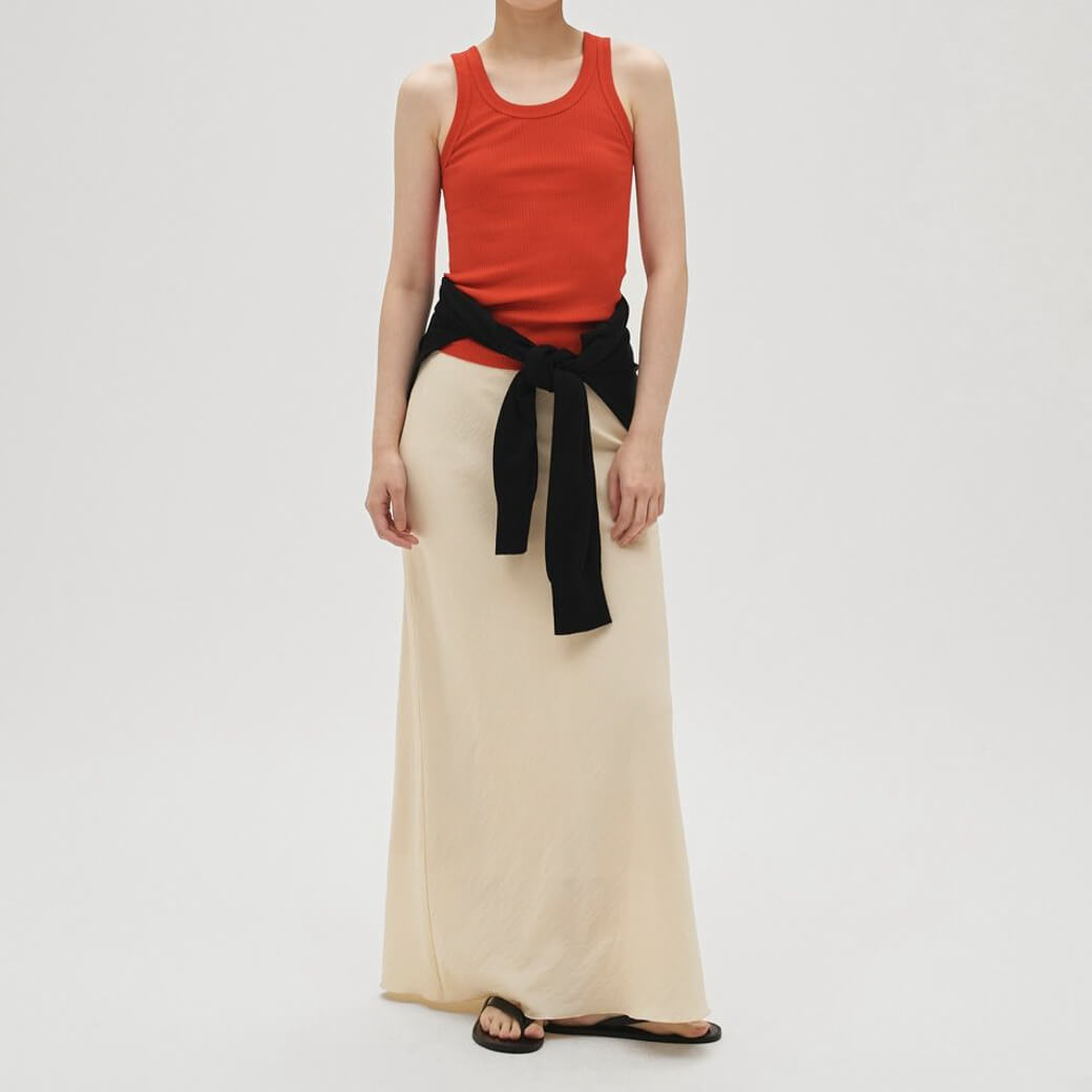 トゥデイフル シームレスリブ タンクトップ キャメル フリーサイズ セール】Seemless Knit Tank Top（タンクトップ）｜TODAYFUL（トゥデイ