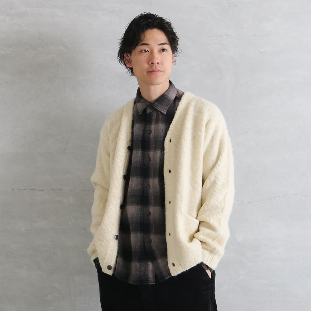 UNIVERD72  ユニバード72 モヘア タッチ カーディガン