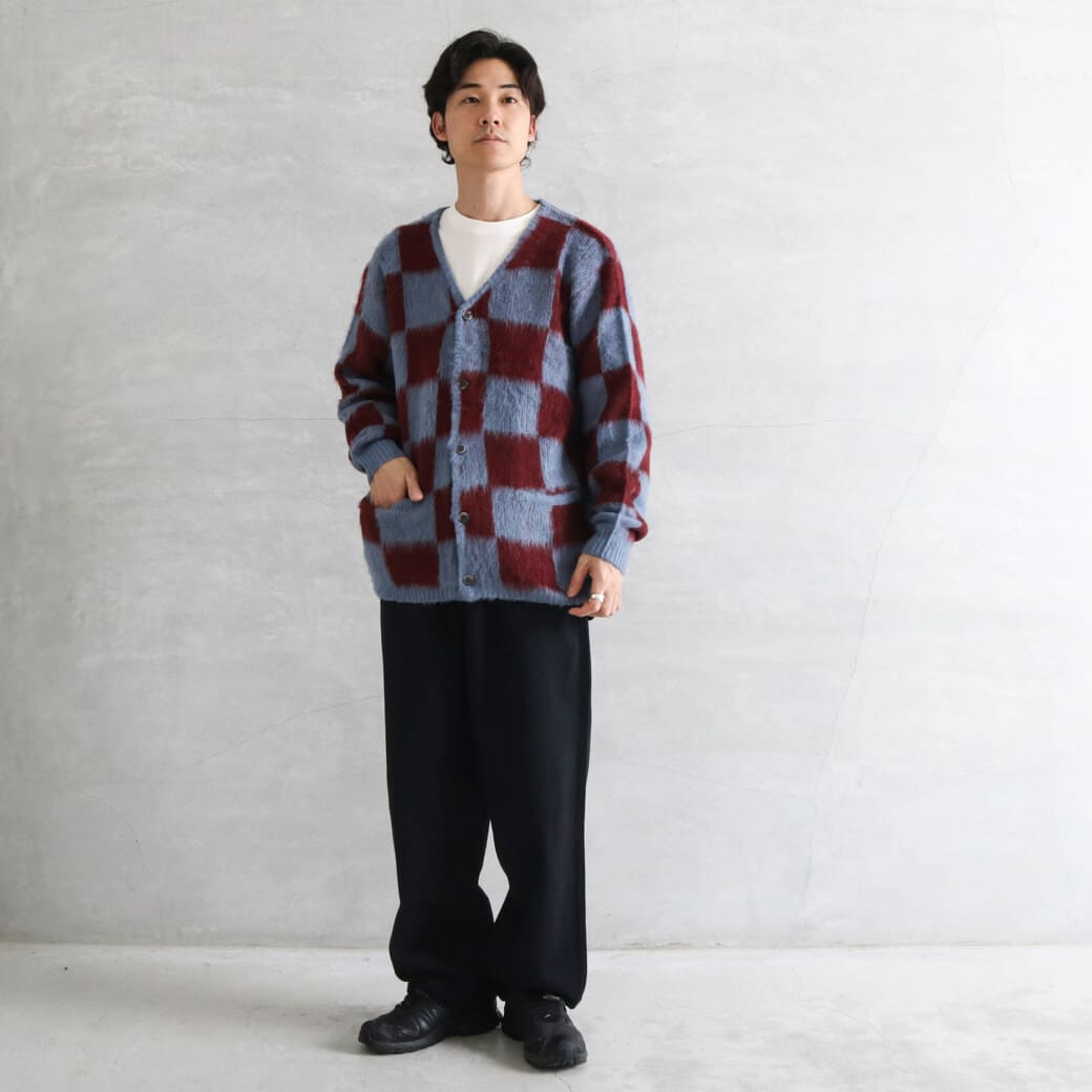 UNIVERD72 ユニバード72 モヘアタッチ起毛カーディガン｜BORN FREE