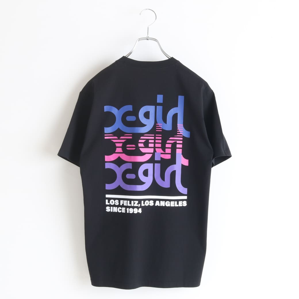早い者勝ち 大人気 TRIPLE MILLS LOGO S/S TEE X-girl デザイン X-girl エックスガール TRIPLE MILLS LOGO S/S TEE X-girl｜BORN