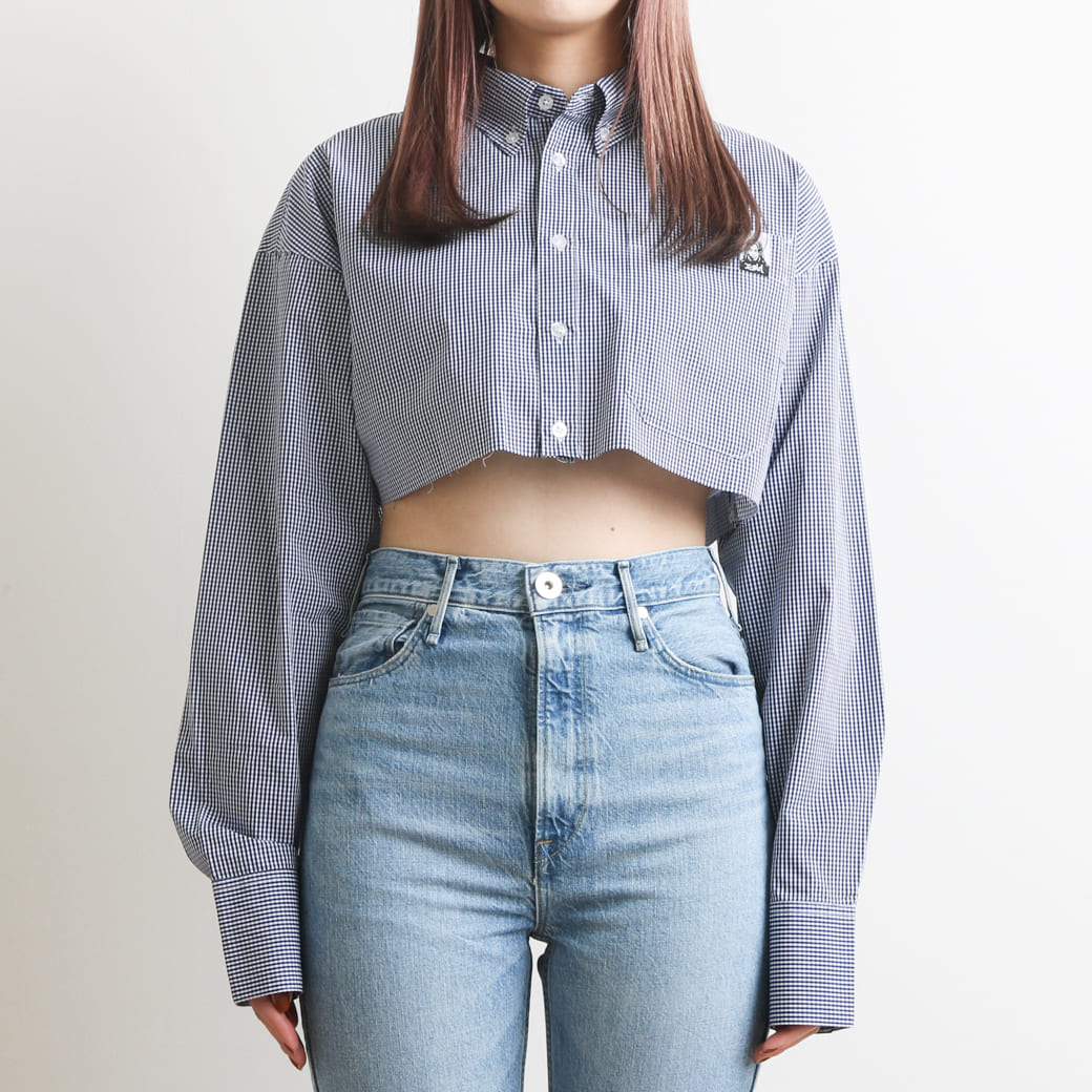 X-girl エックスガール CROPPED L/S SHIRT X-girl｜BORN FREE